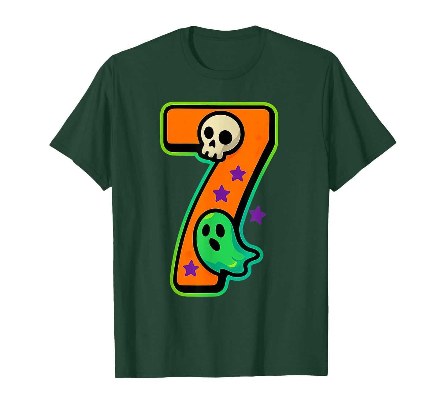 Number 7 Funny Meme Saying 6 7 Six Seven Halloween T-Shirt