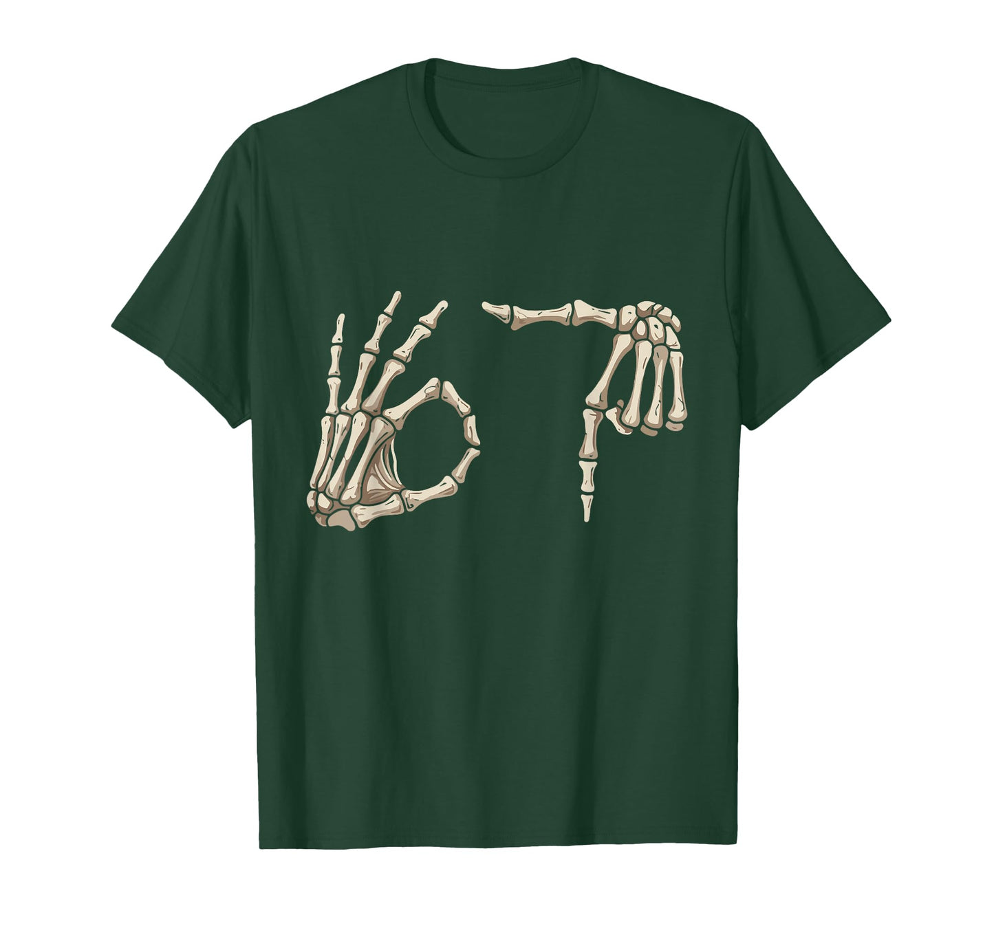 Six Seven 6 7 Meme 67 Skeleton Hand Halloween Costume T-Shirt