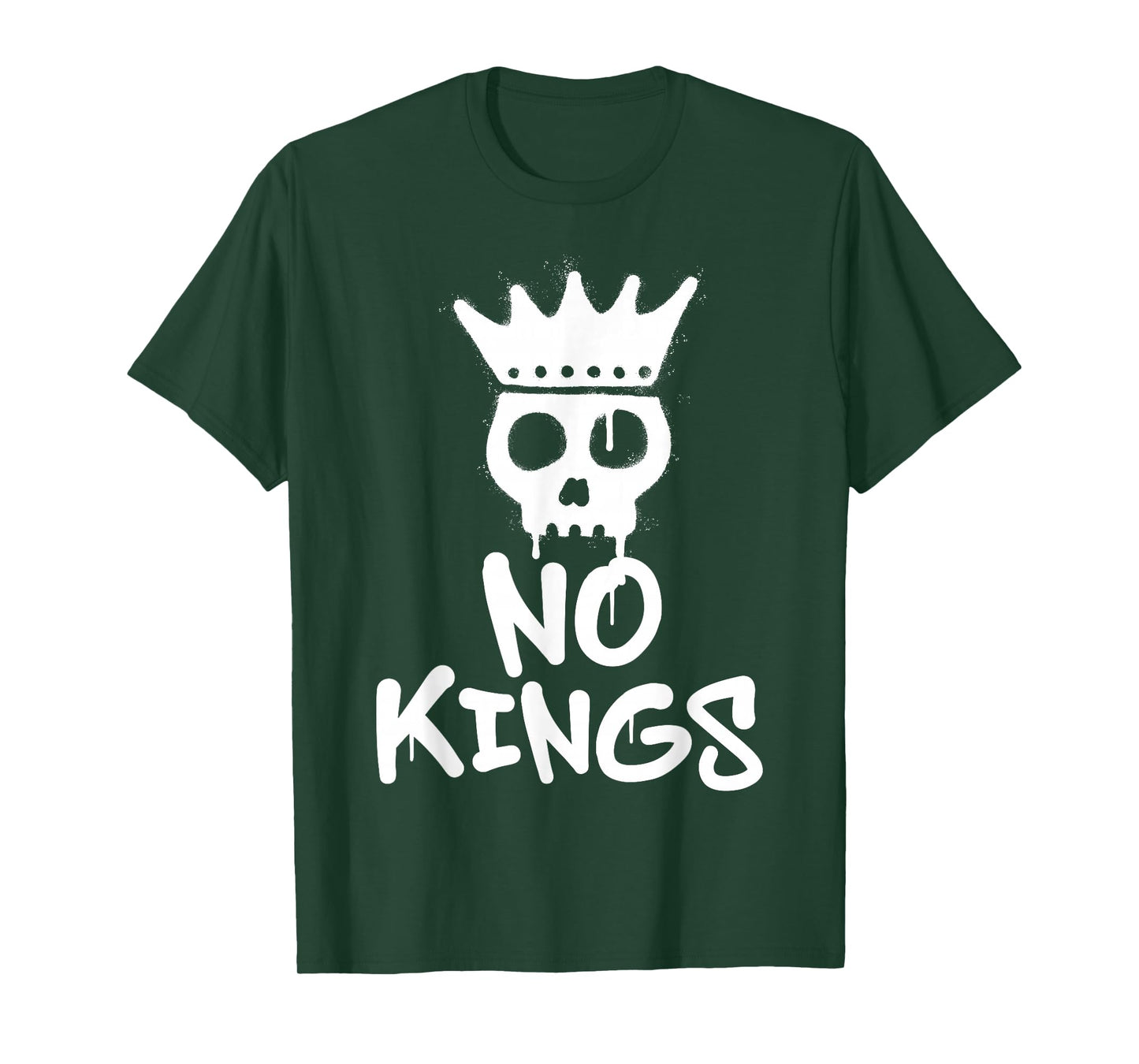 No Kings Day 2025 Protest Sign Skull Nope Men Women Kids T-Shirt