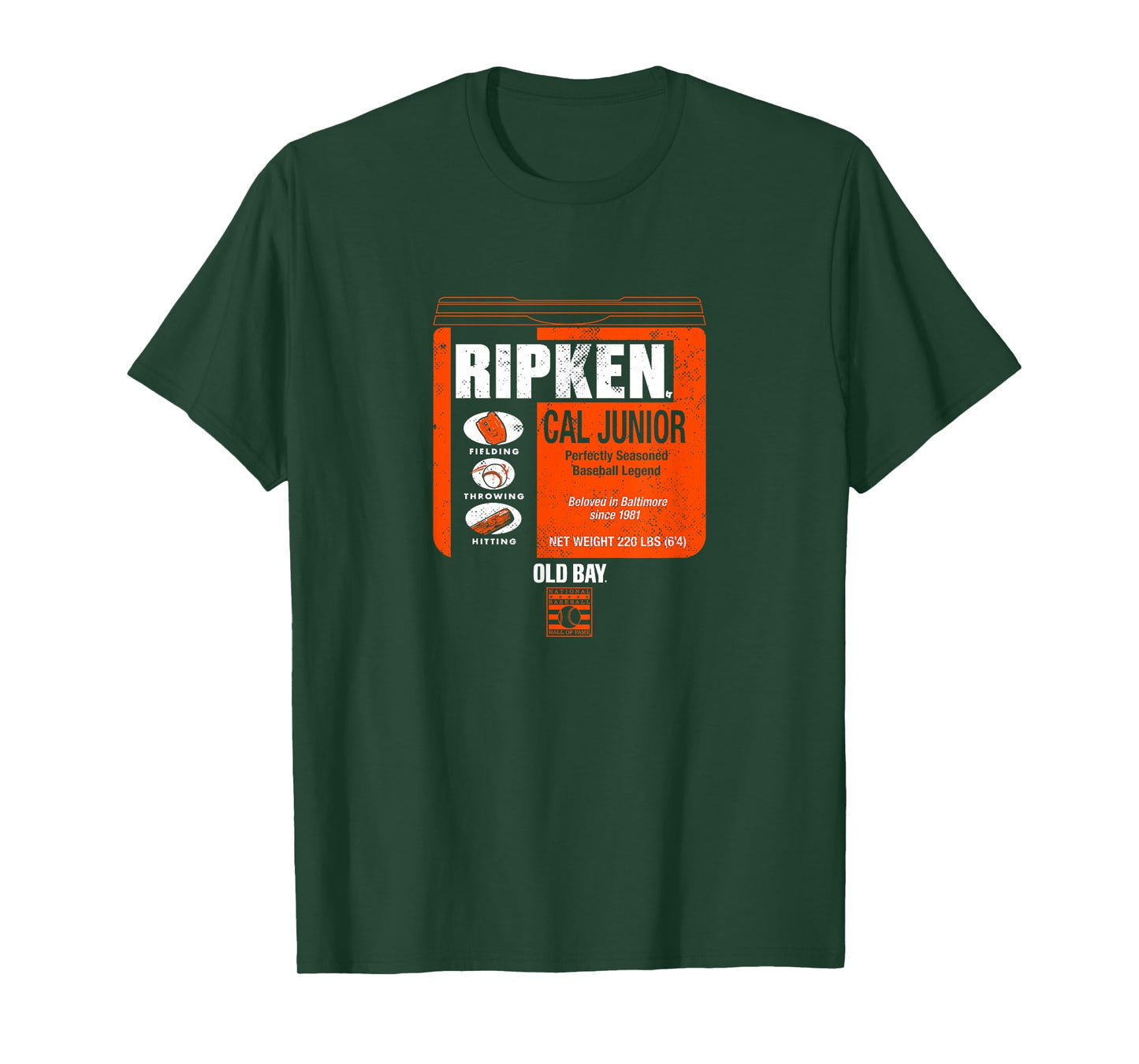 Cal Ripken Jr. - Old Bay Can - Baltimore Baseball T-Shirt