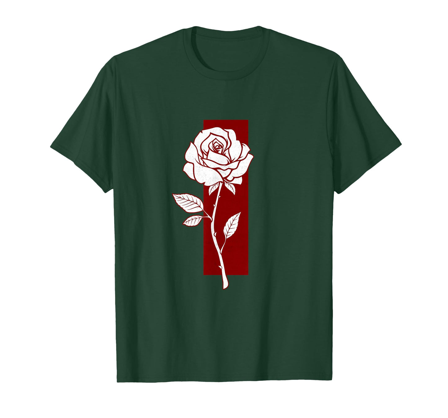 Maroon Red Burgundy Distressed Color Bar Rose Maroon T-Shirt