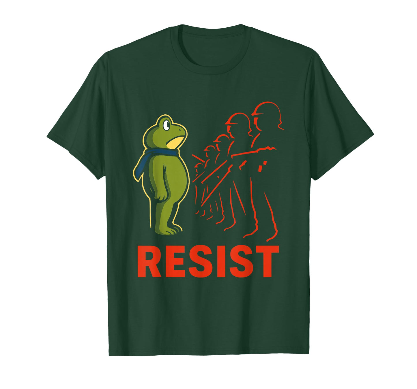 Vintage Portland 2025 Resist Portland Frog Protest Men Women T-Shirt