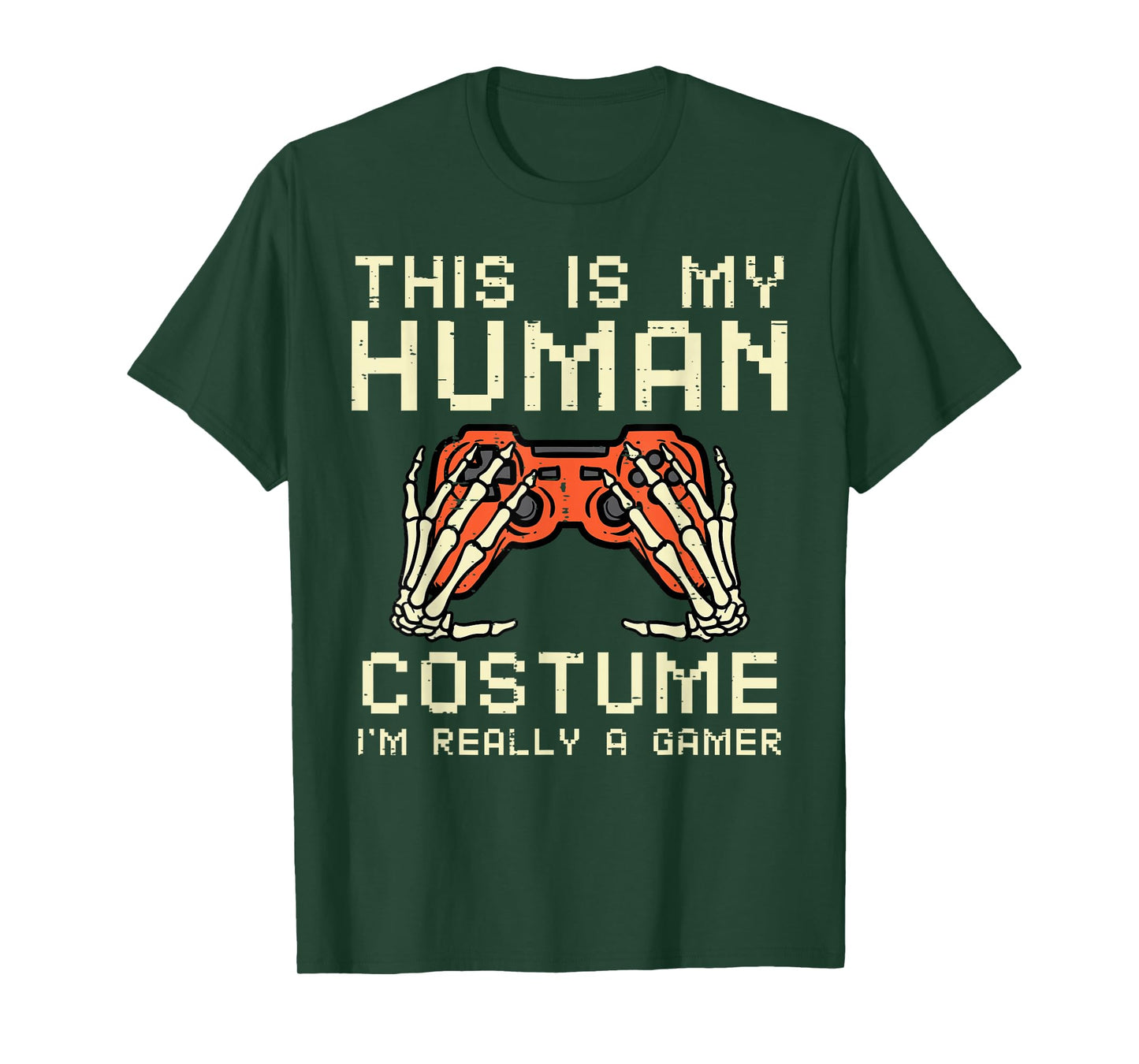 Halloween Human Costume Im A Gamer Costume Men Boys Kids T-Shirt