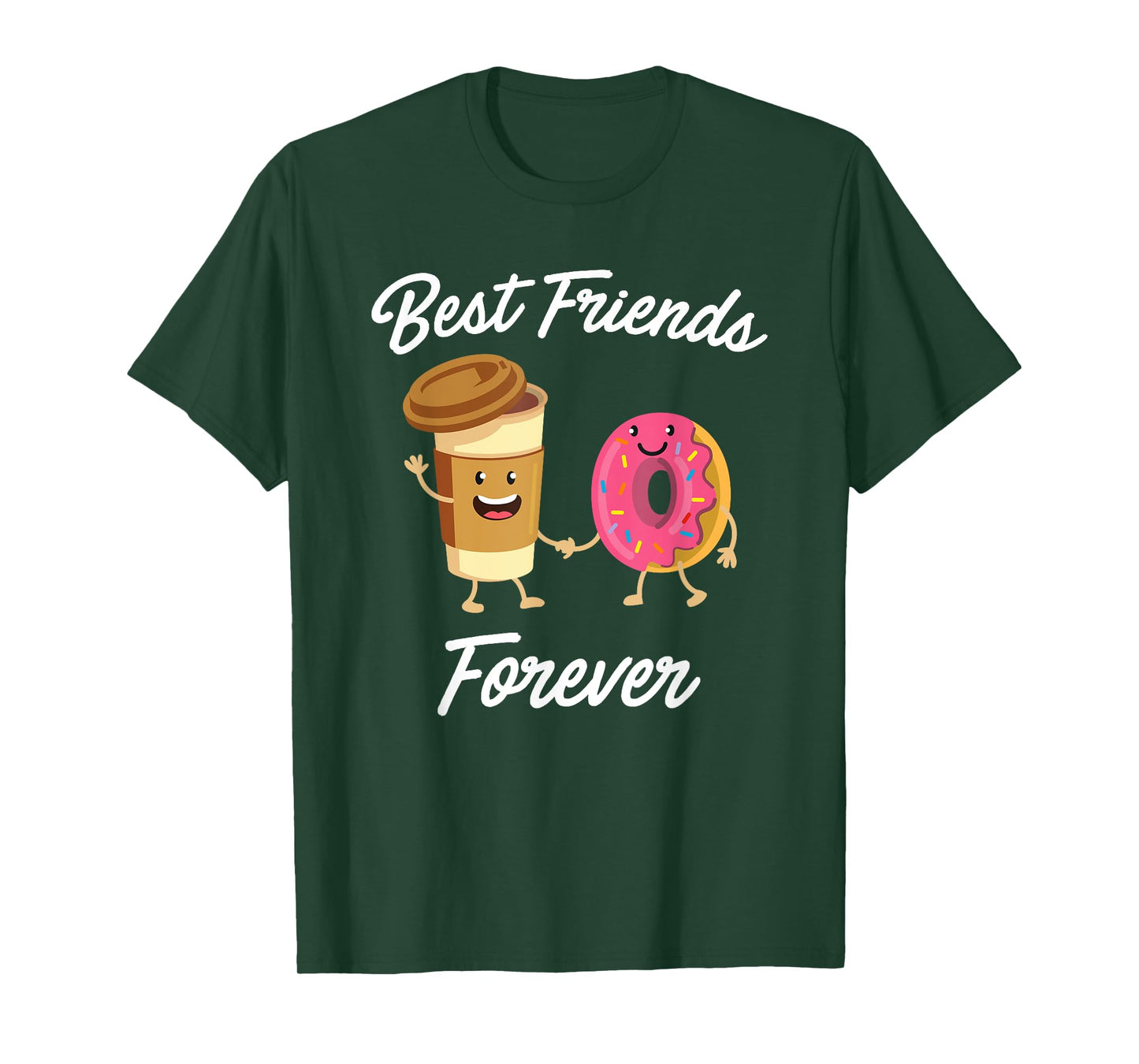 Best Friends Forever Donut & Coffee T-shirt (Donut Shirt) T-Shirt