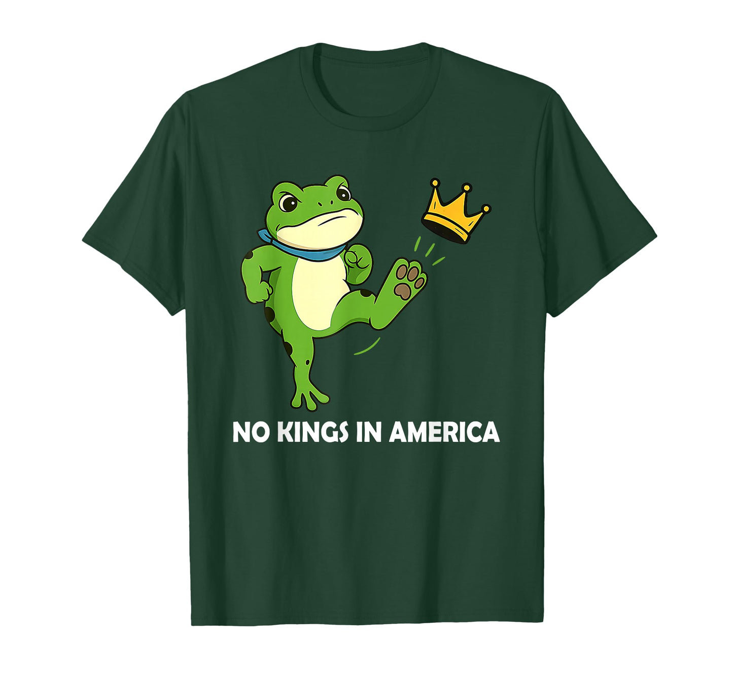Frog No Kings Shirt Men Women No Kings in America T-Shirt