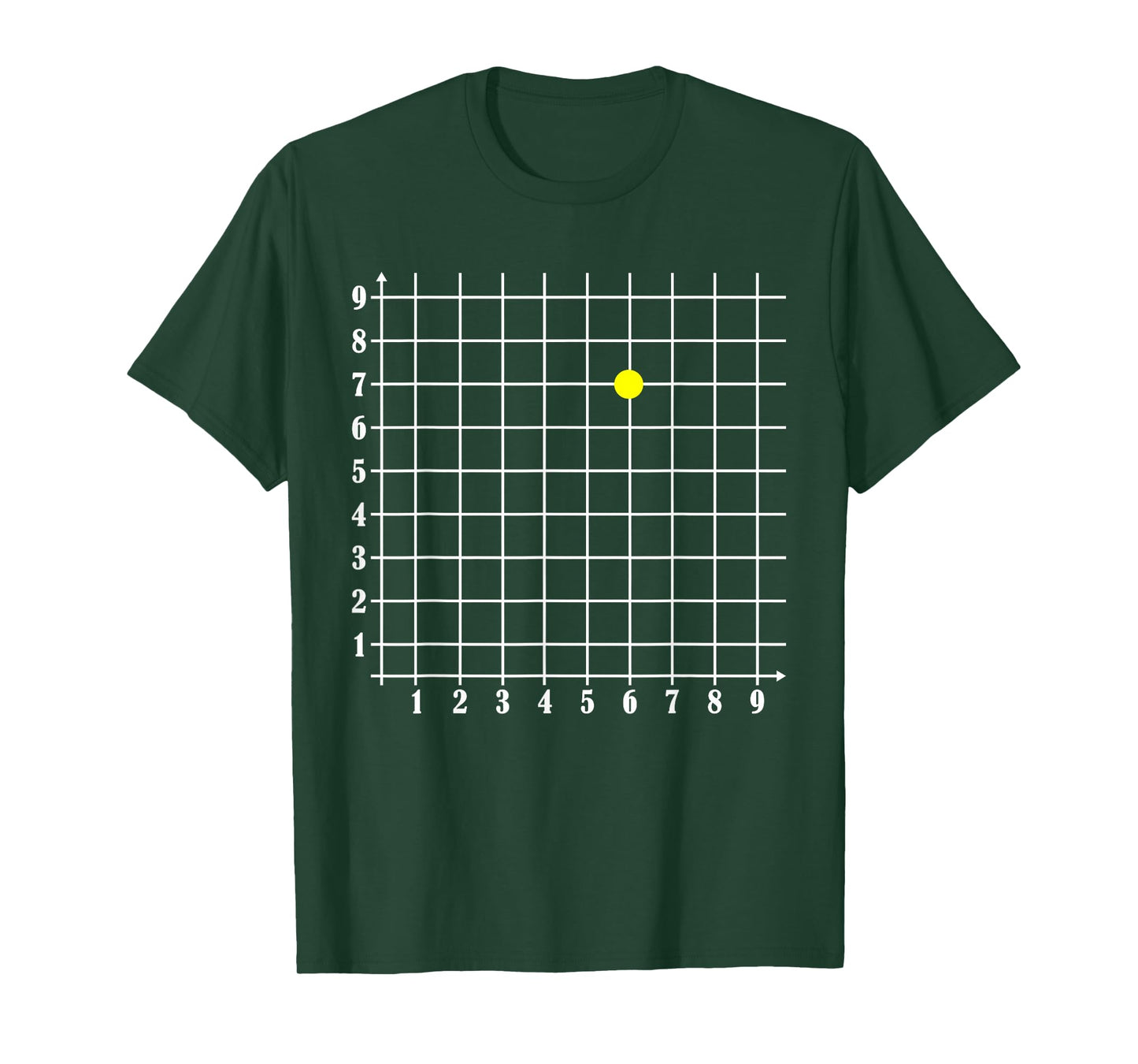 Coordinate (6,7) Funny Math Teacher 67 Math Lover Science T-Shirt