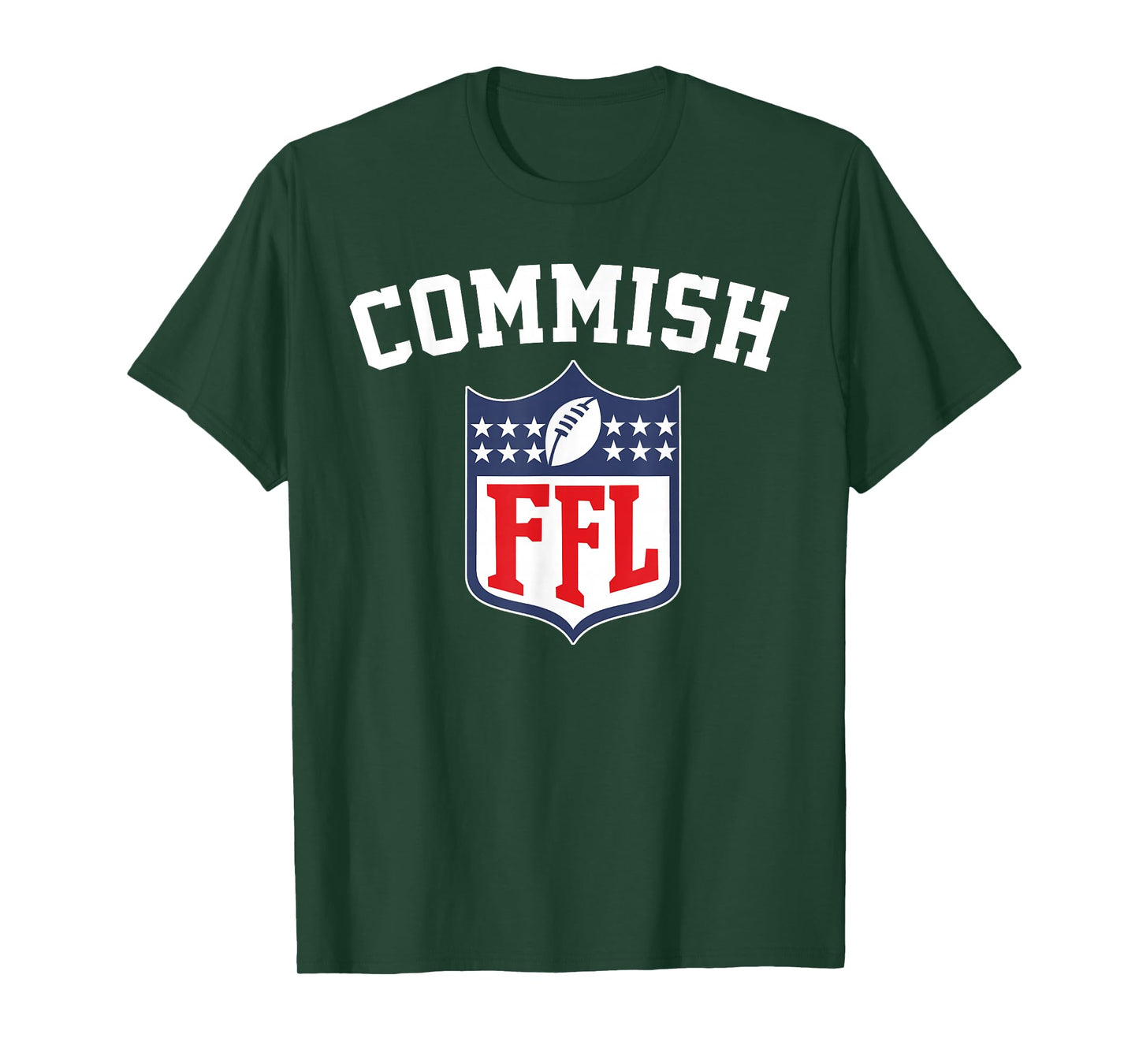 The Commish funny Fantasy Football League FFL Commish T-Shirt