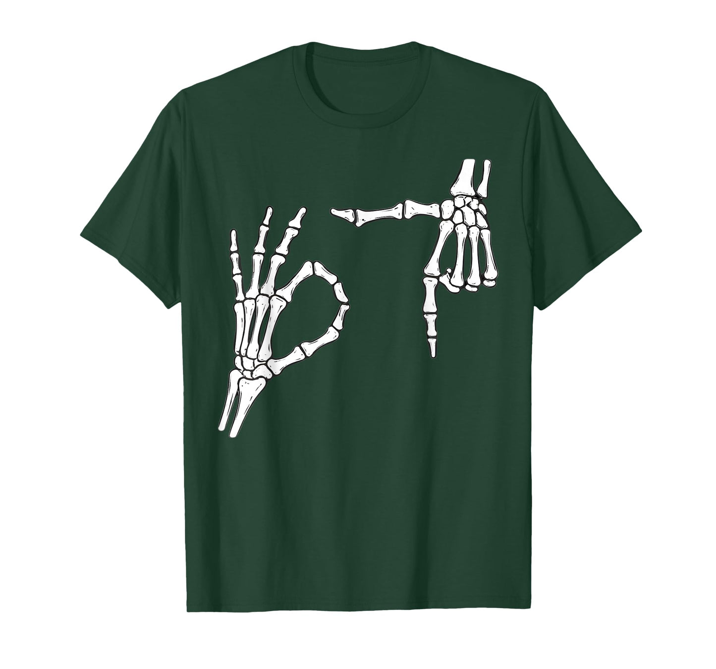 Funny Six Seven 6 7 Meme 67 Skeleton Hand Halloween Costume T-Shirt