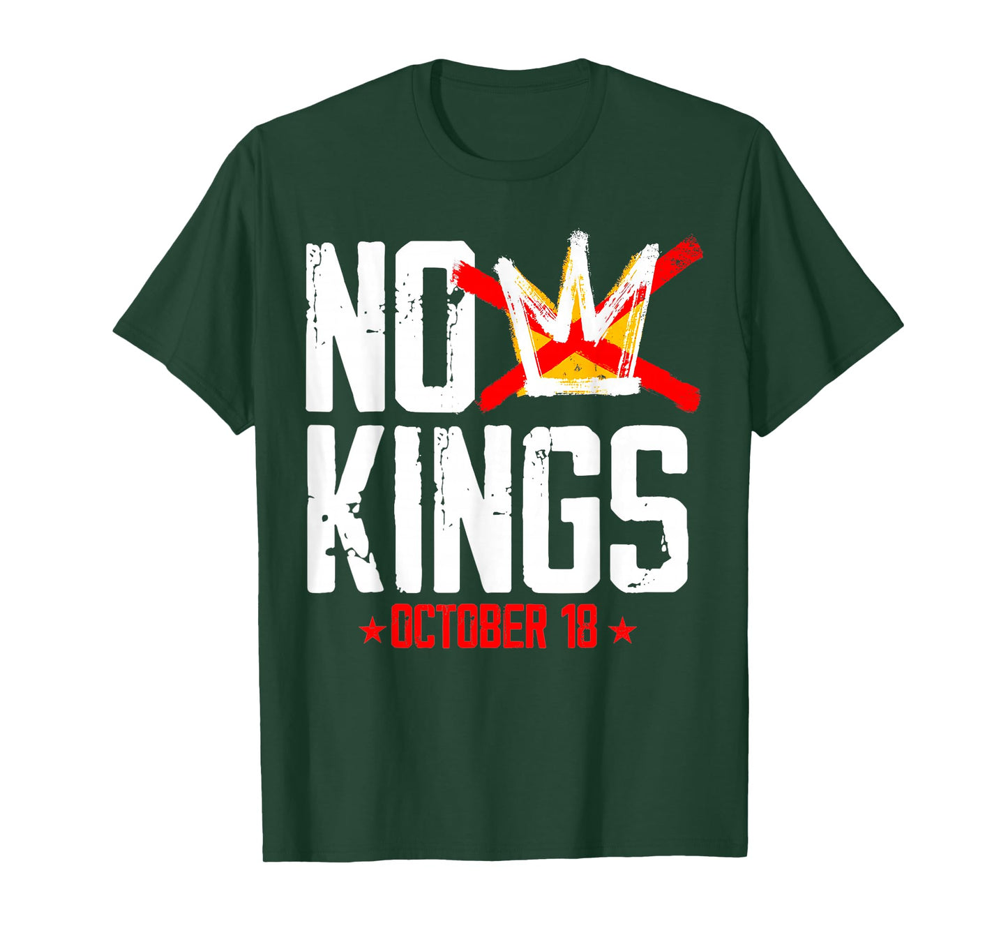 No Kings October 18 in America Serve No Kings Patriotic T-Shirt