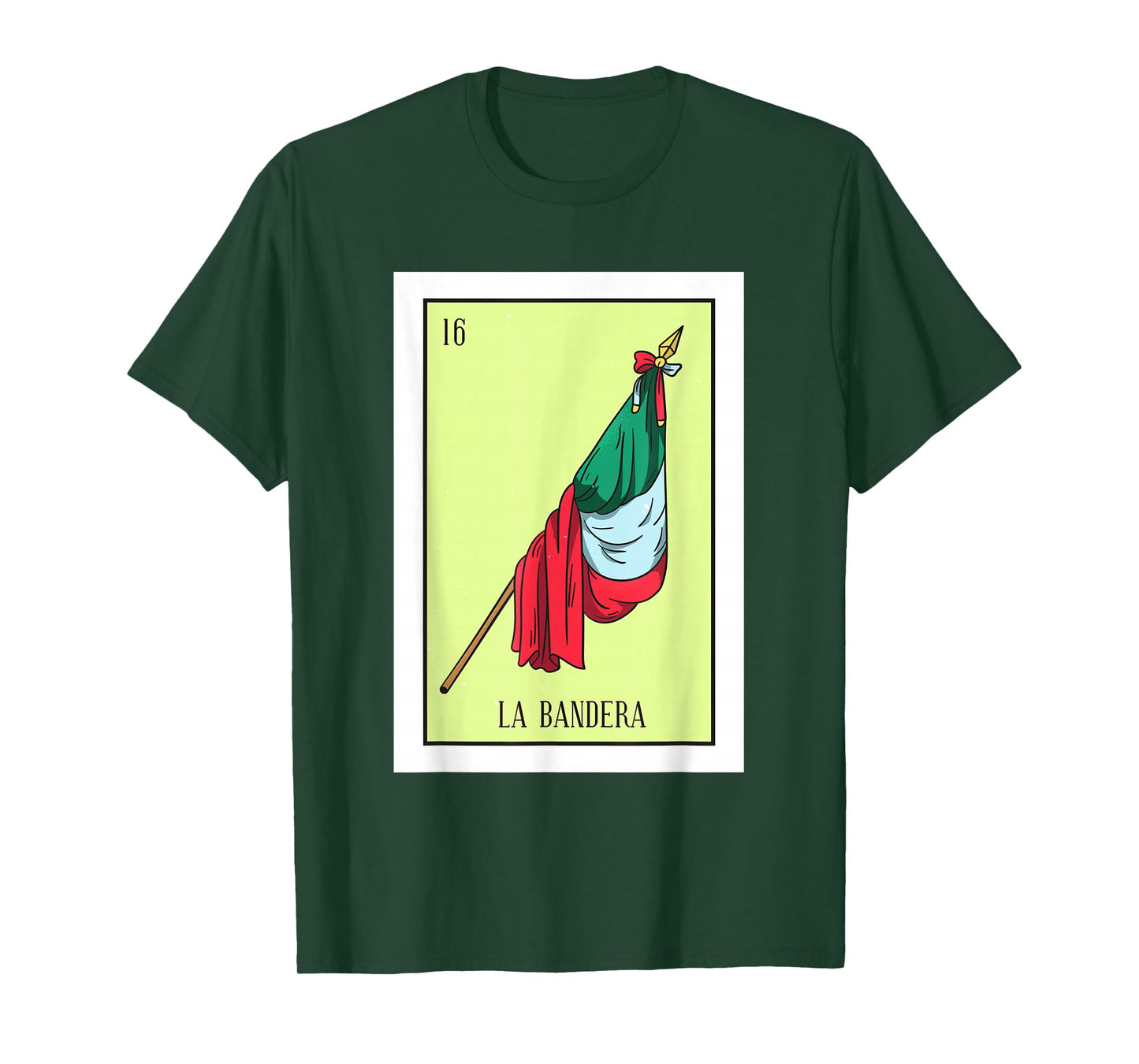 La Bandera Lottery Card Gift The Flag Card Mexican Lottery T-Shirt