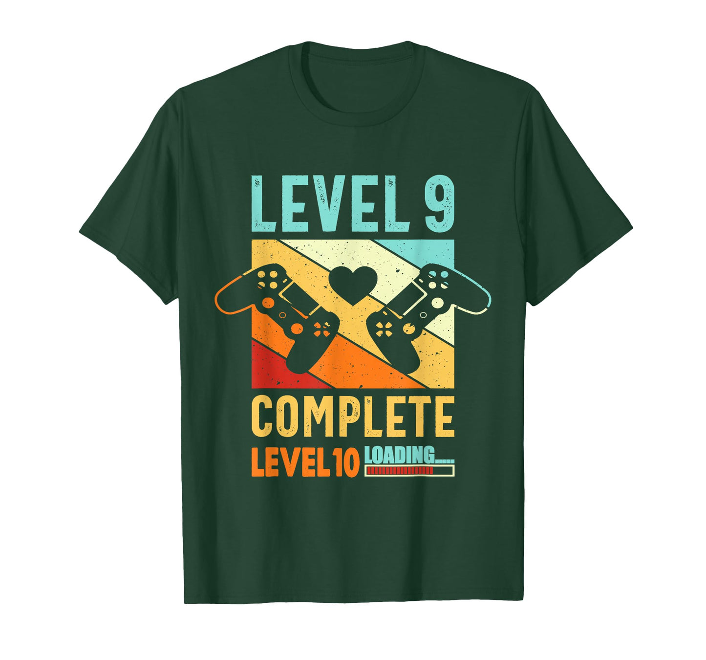 Level 9 Complete Video Gamer 9 Years Wedding Anniversary T-Shirt