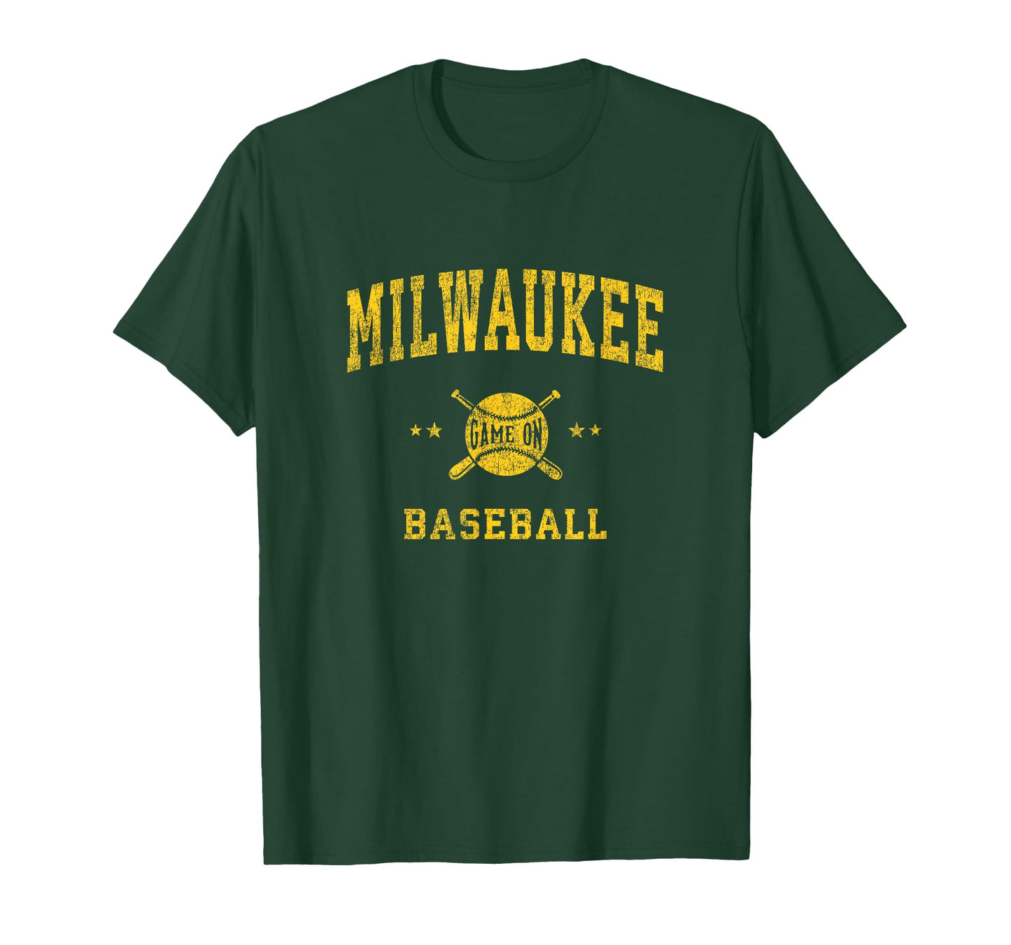 Milwaukee Vintage Baseball Throwback Retro Design T-Shirt