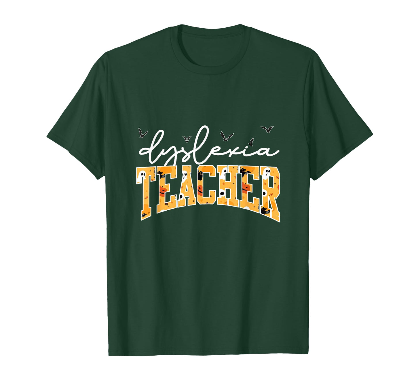 Retro Dyslexia Teacher Halloween Dyslexic Reading Therapy T-Shirt