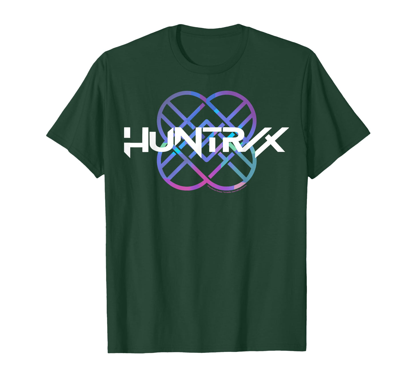 Kpop Demon Hunters Huntr/x Gradient Color Band Logo T-Shirt