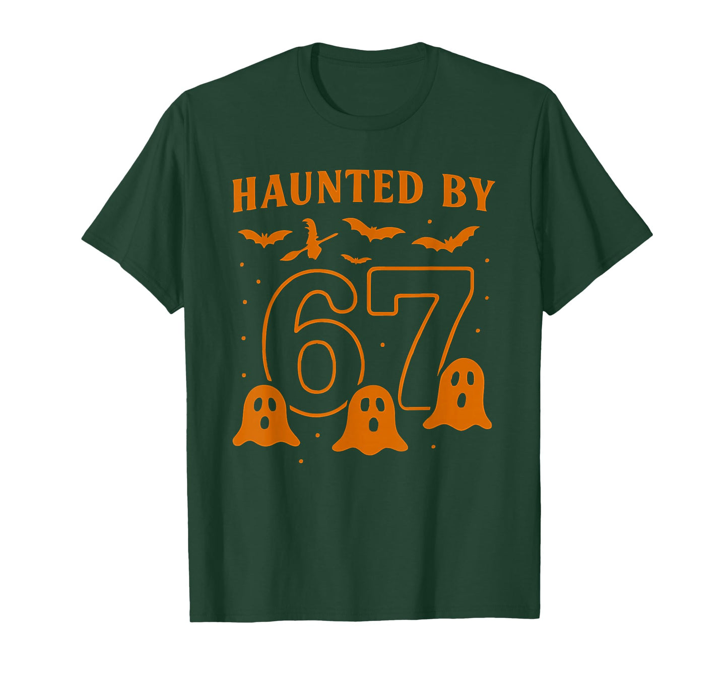 Haunted by 67 Meme Halloween Ghost Graphic T-Shirt