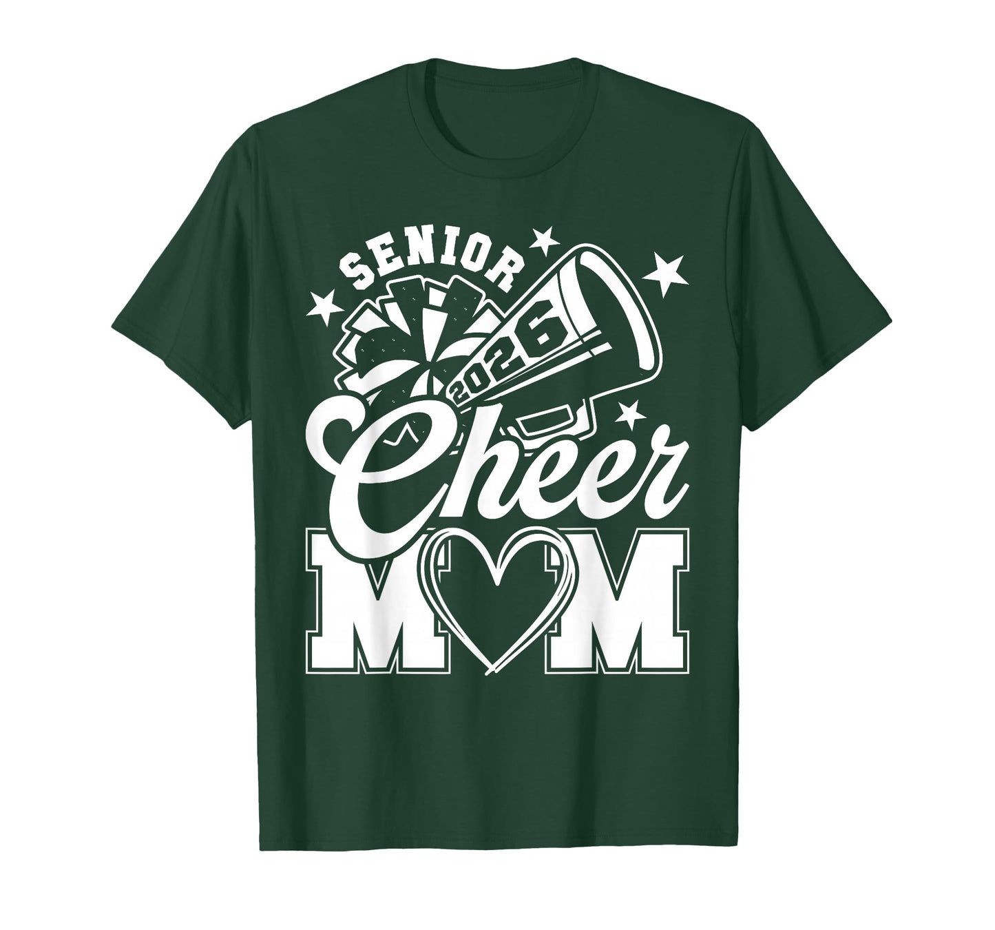 Senior Cheer Mom 2026 Proud Cheerleader Mom Class of 2026 T-Shirt