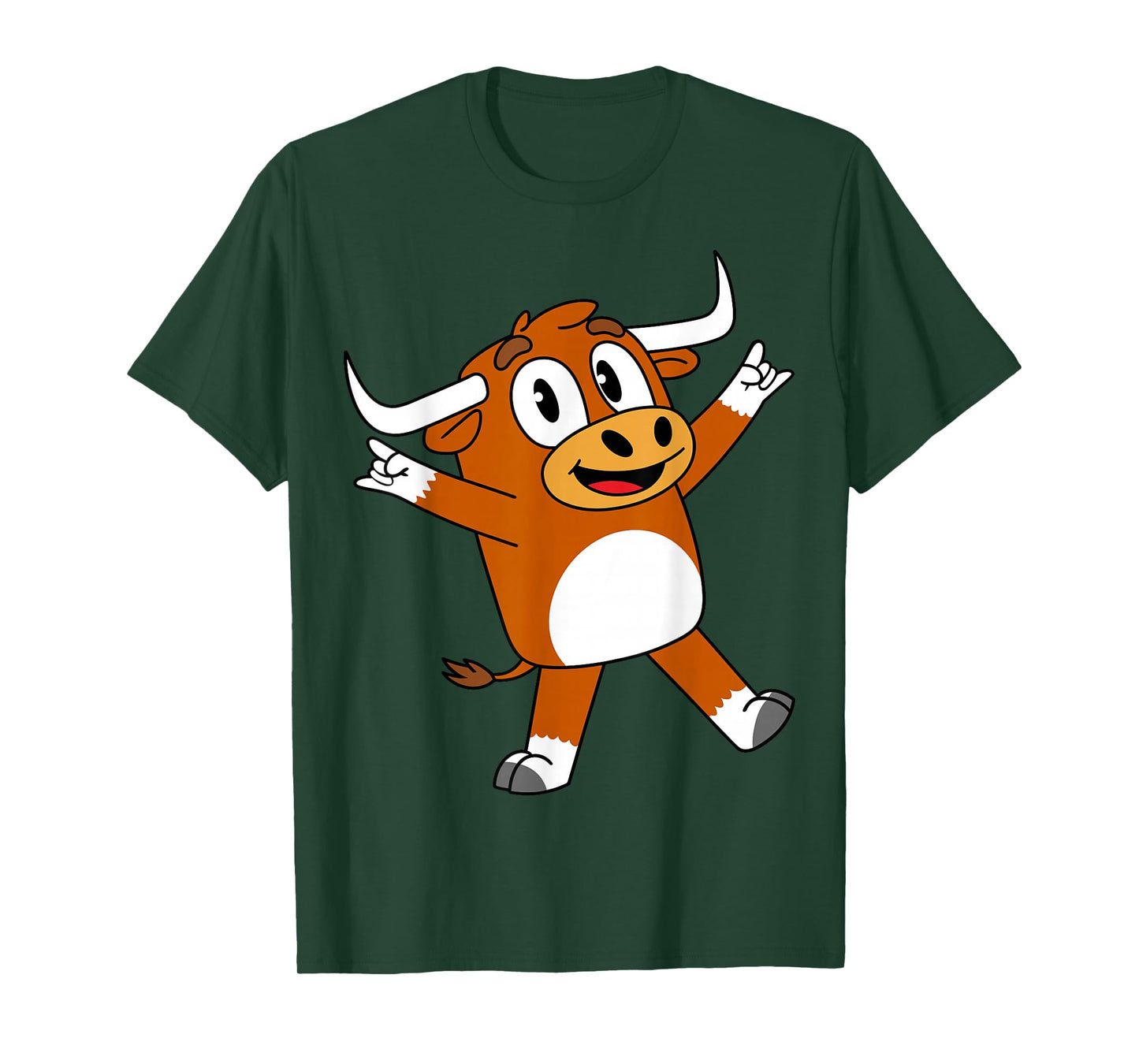 Funny Cartoon Bull for Youth Toddler Kids Boys Girls T-Shirt