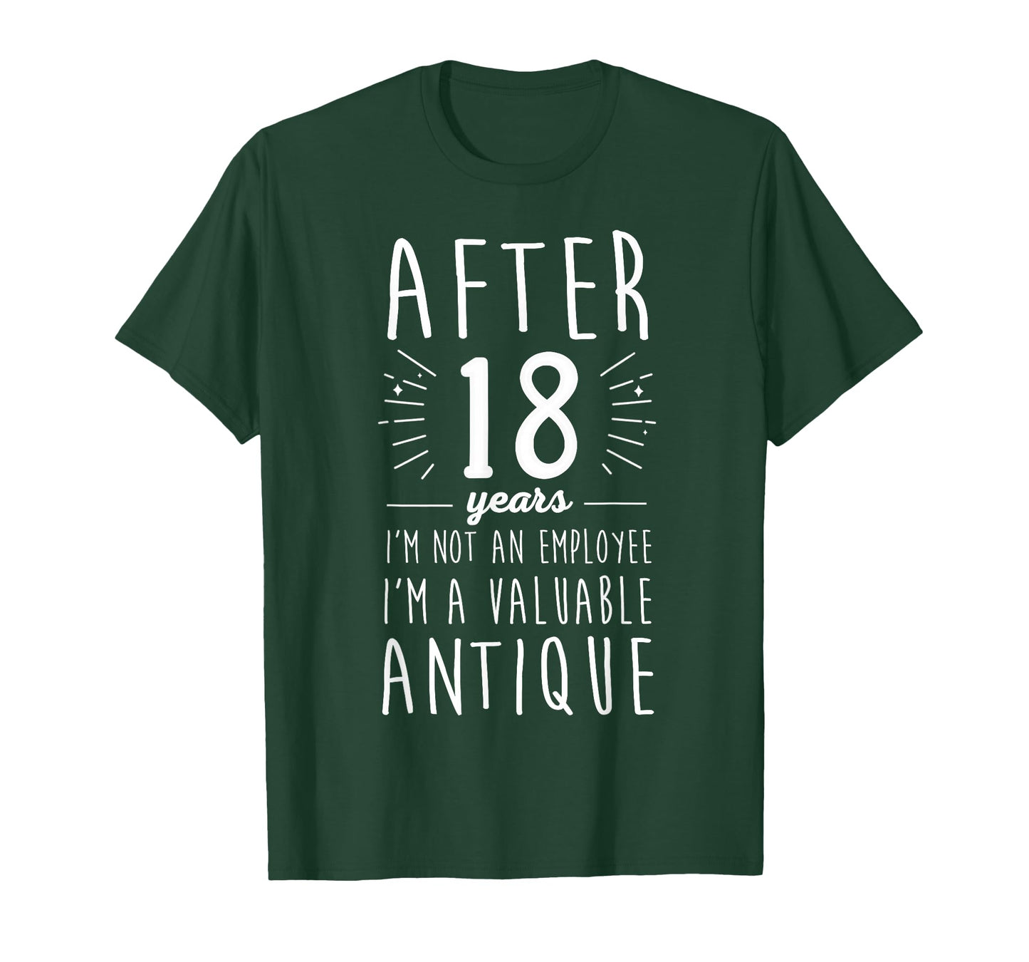 Celebrate 18 Years Work Anniversary Fun 18 Years of Service T-Shirt