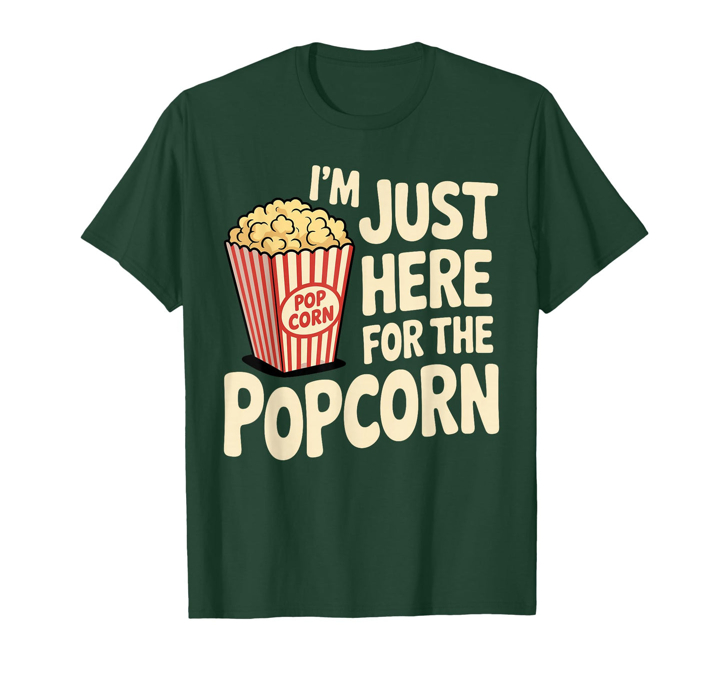 Funny Popcorn Costume for Men Women Popcorn Lover Pop Corn T-Shirt