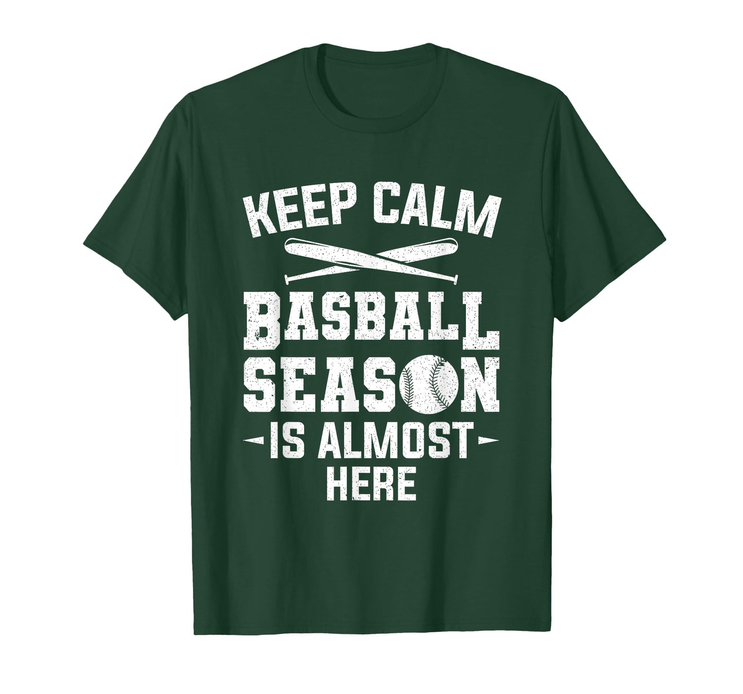 Keep Calm Baseball Season Is Almost Here Baseball Player T-Shirt