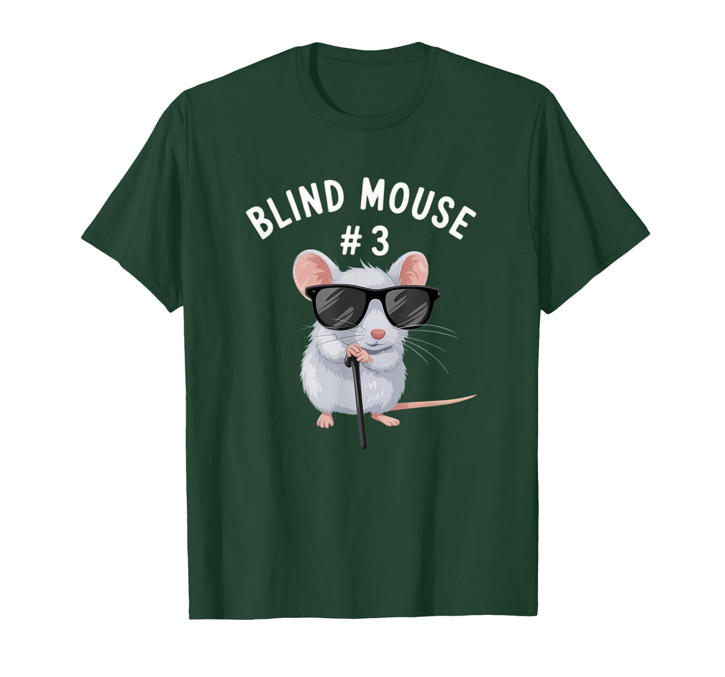 Blind Mouse 3 Three Blind Mice Halloween Costume T-Shirt