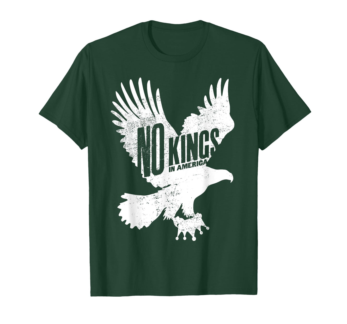 No Kings Protest Eagle Sign Vertical T-Shirt