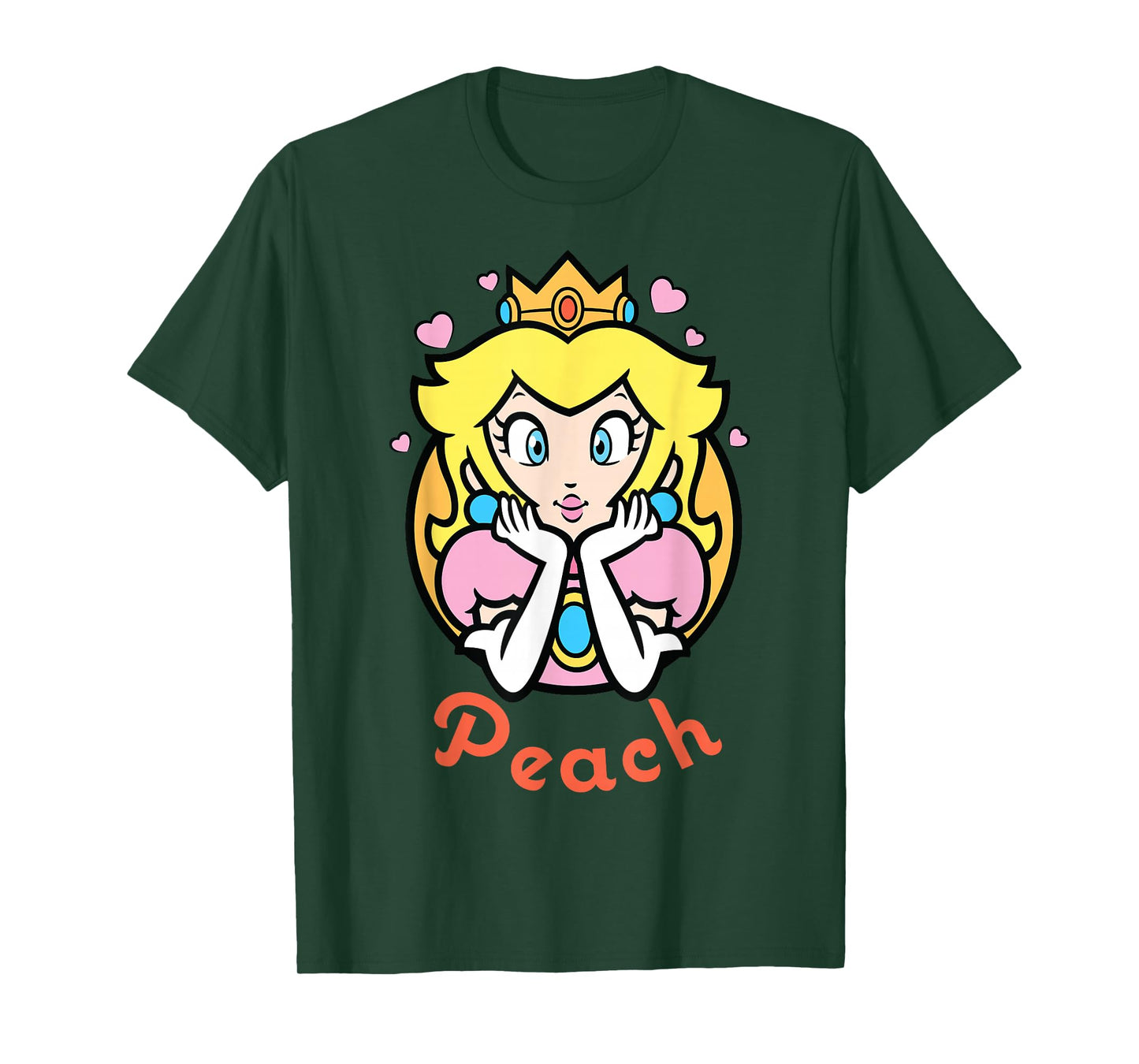 Nintendo Super Mario Princess Peach Portrait Graphic T-Shirt T-Shirt