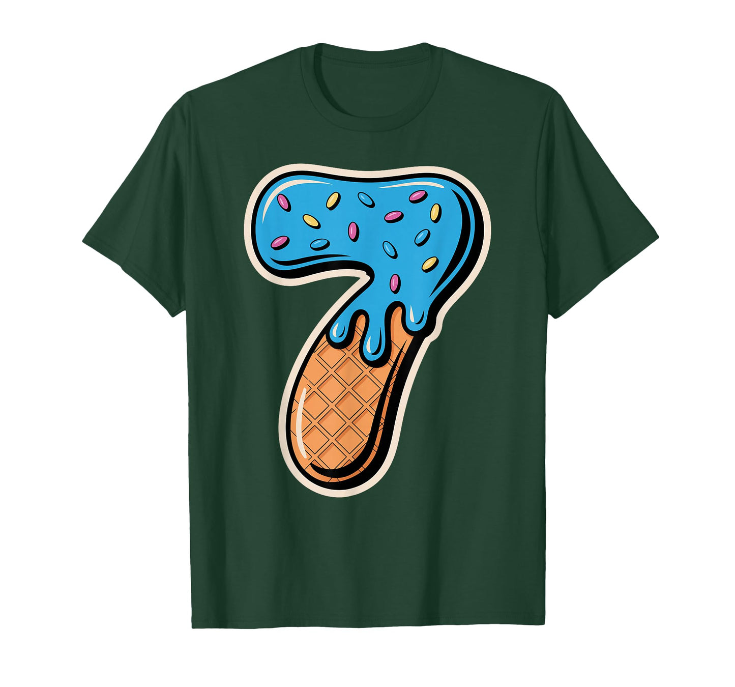 67 Halloween Costume Duo Matching Number 6 and 7 Ice Cream T-Shirt