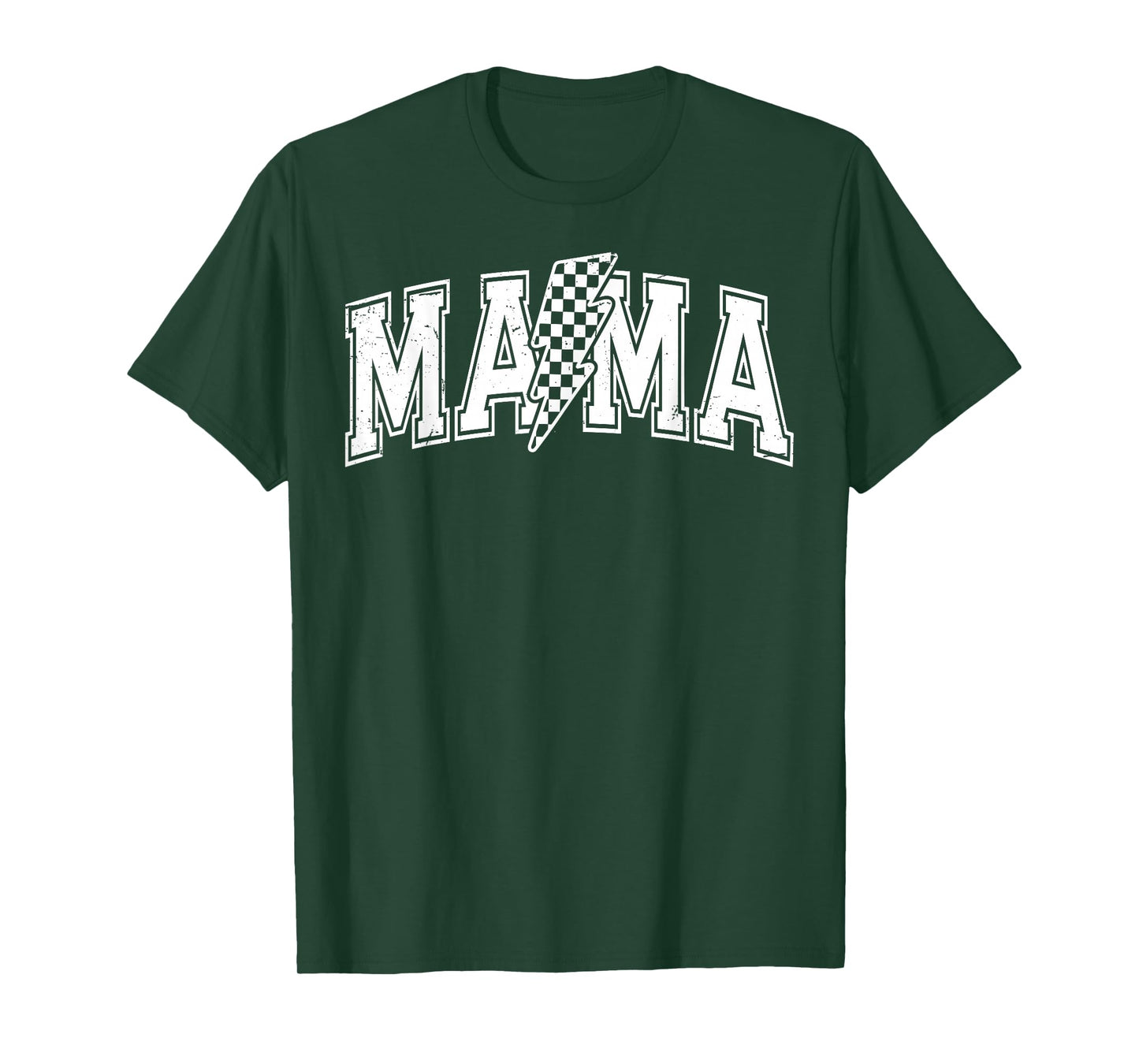 Checkered Mama Black And White Checkered Mom Mother's Day T-Shirt