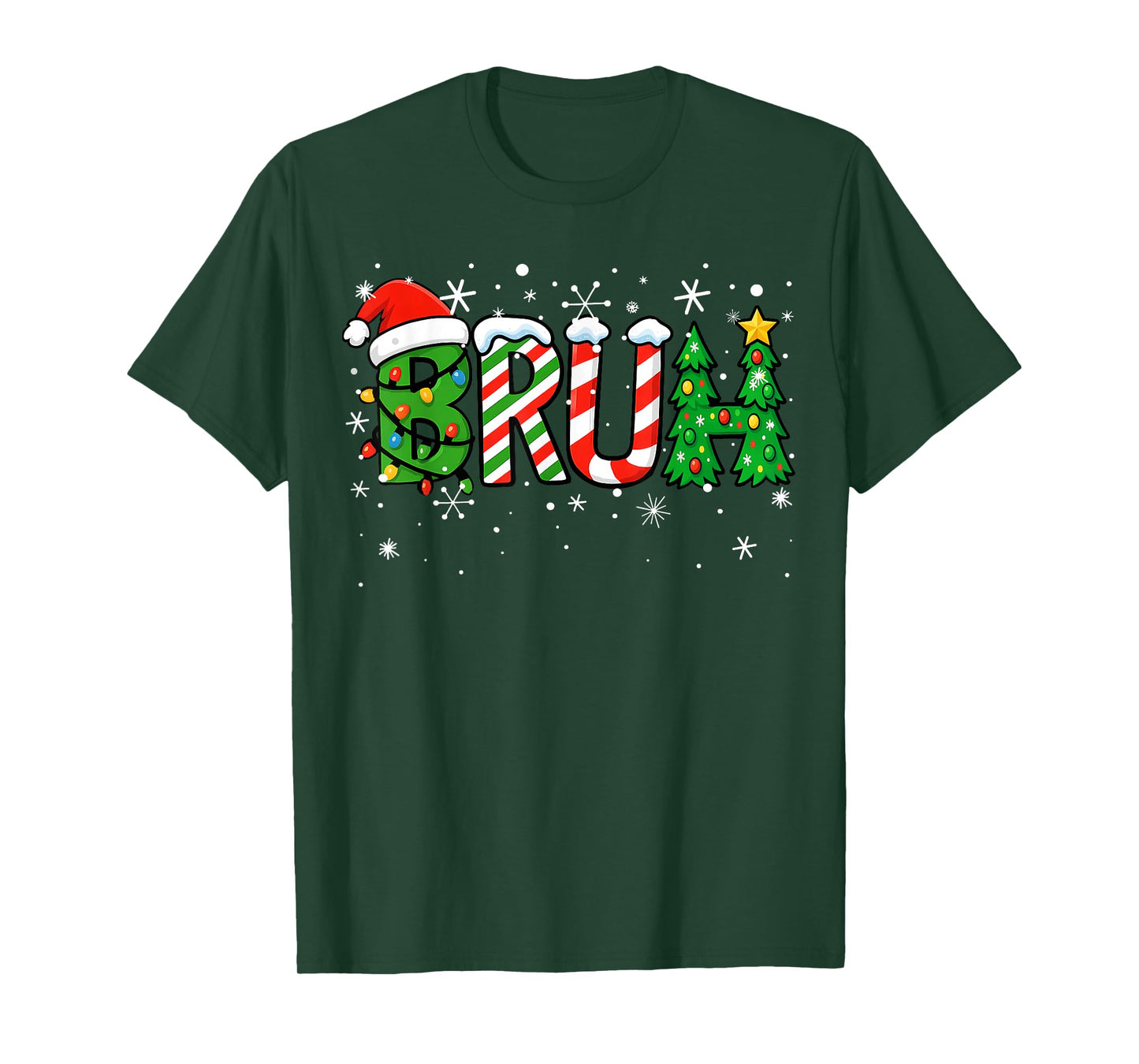 Christmas Shirts for Kids Boys Bruh Funny Christmas Teens T-Shirt