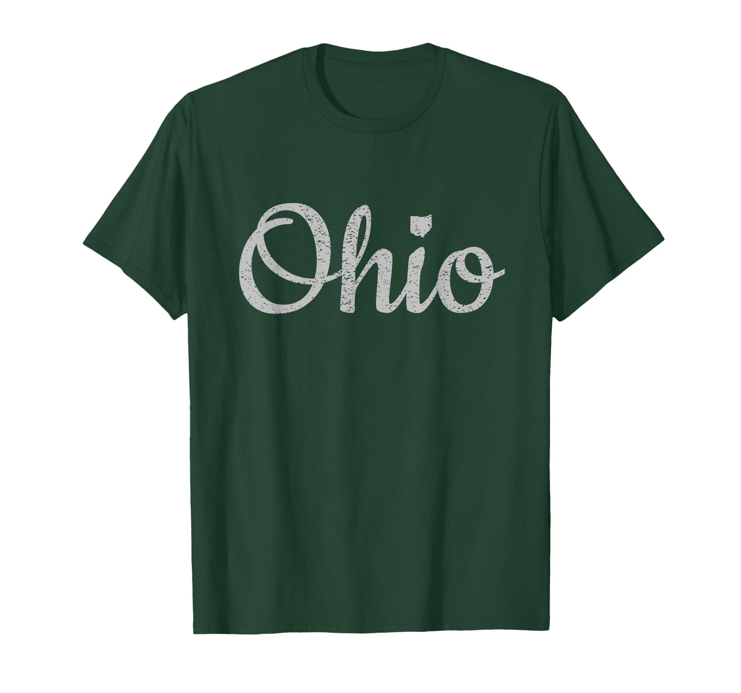 State of Ohio Pride Script Text Distressed Design Gifts T-Shirt