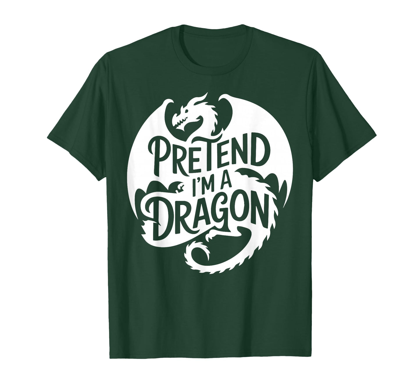 Group Easy Adult Halloween Costumes Pretend I'm A Dragon T-Shirt