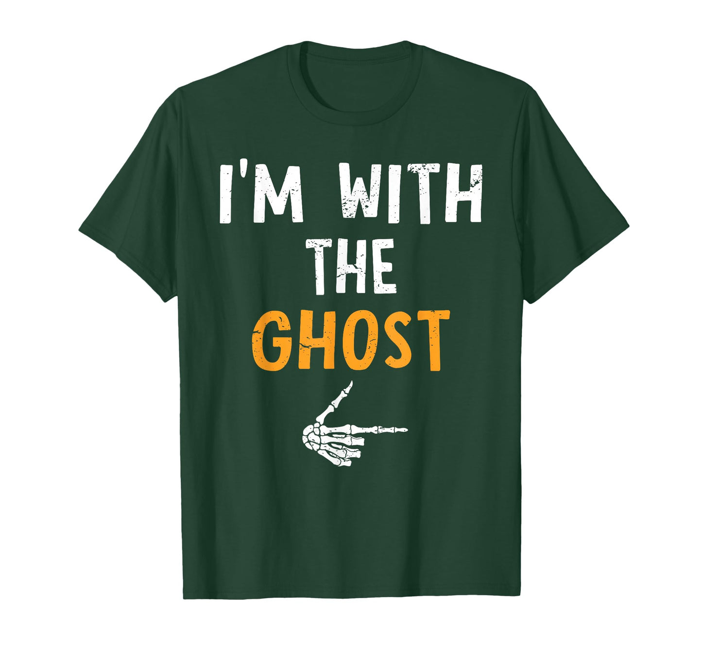 I'm with The Ghost Costume Halloween Matching Couple T-Shirt