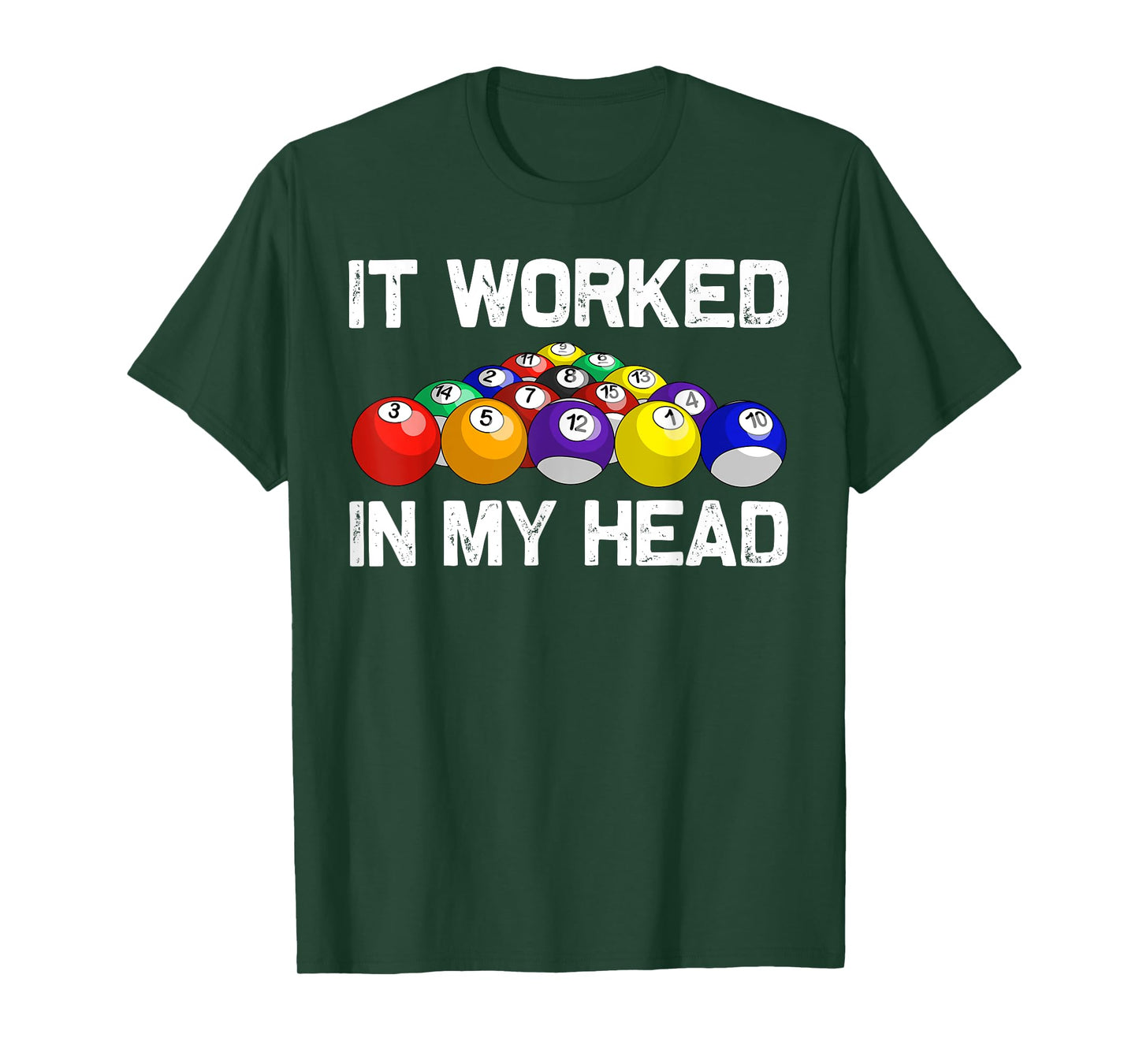 Funny Pool Art For Men Women Billiards Lover Pool Player T-Shirt