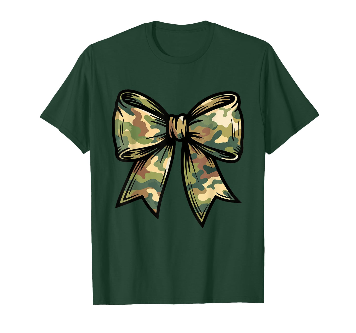 Camouflage Old Camo Bow Camo Coquette Bow For Women Girls T-Shirt