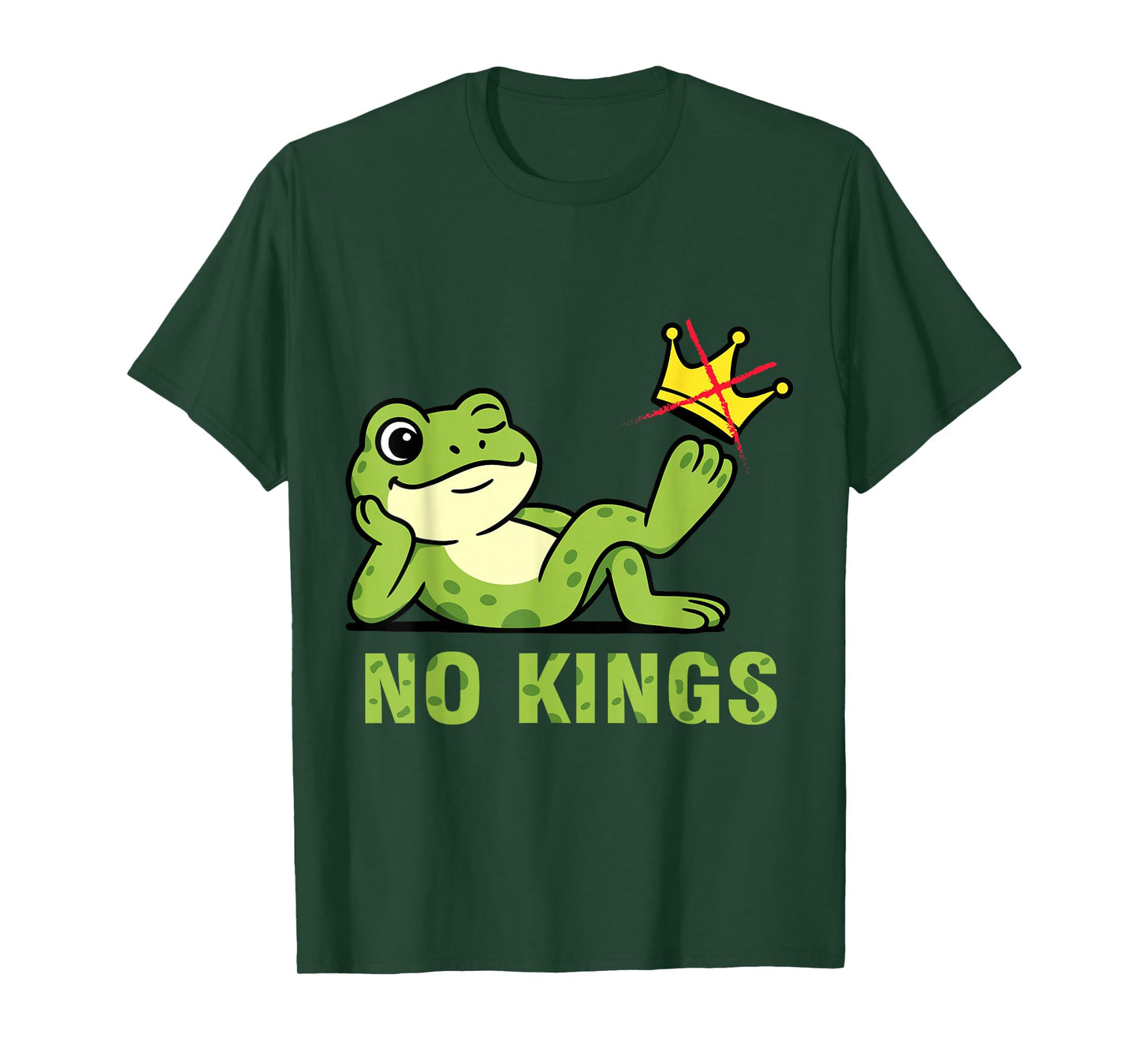 No Kings Shirt Men Women Portland Frog Protest T-Shirt