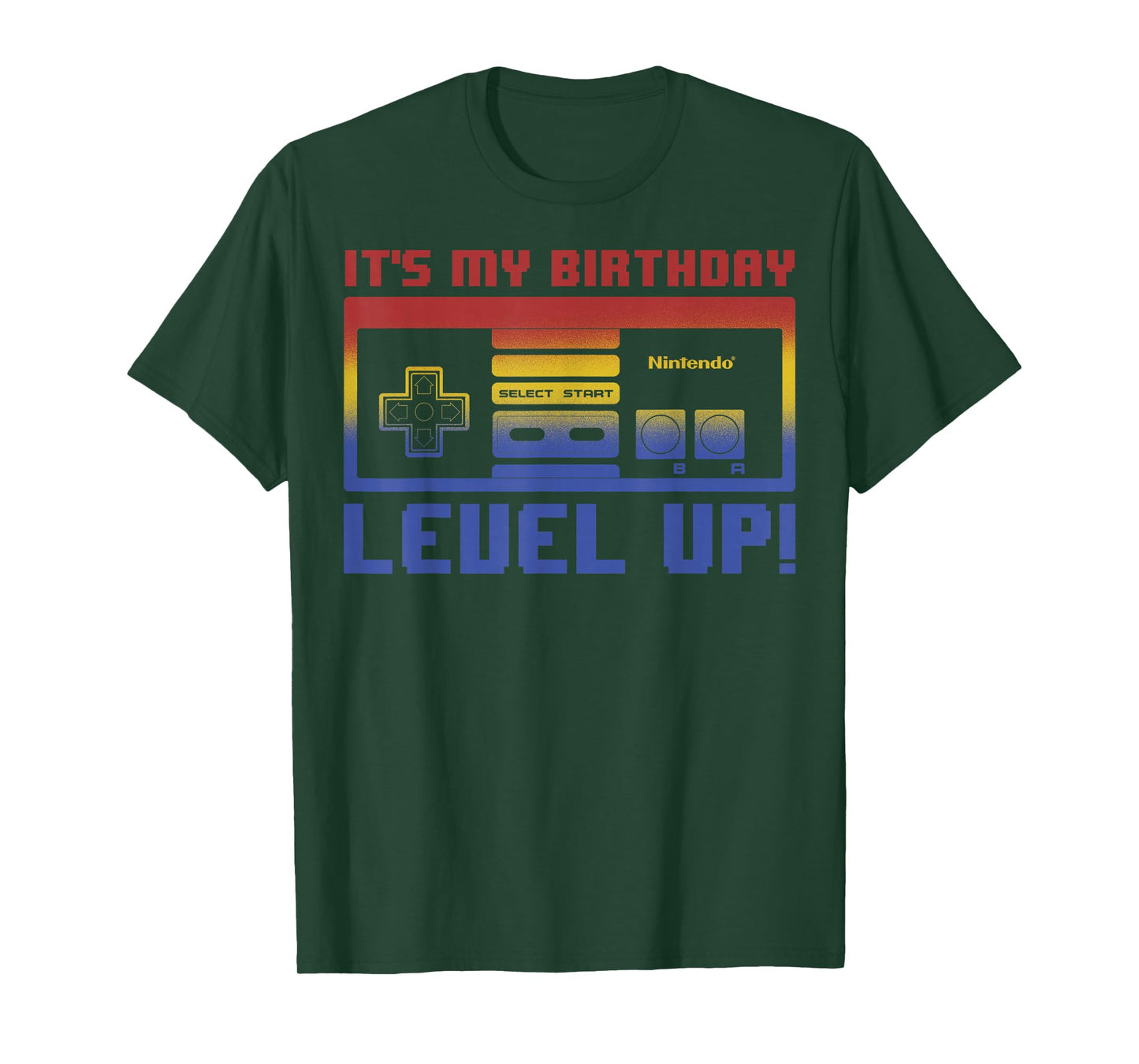 Nintendo It's My Birthday Level Up! SNES Controller T-Shirt