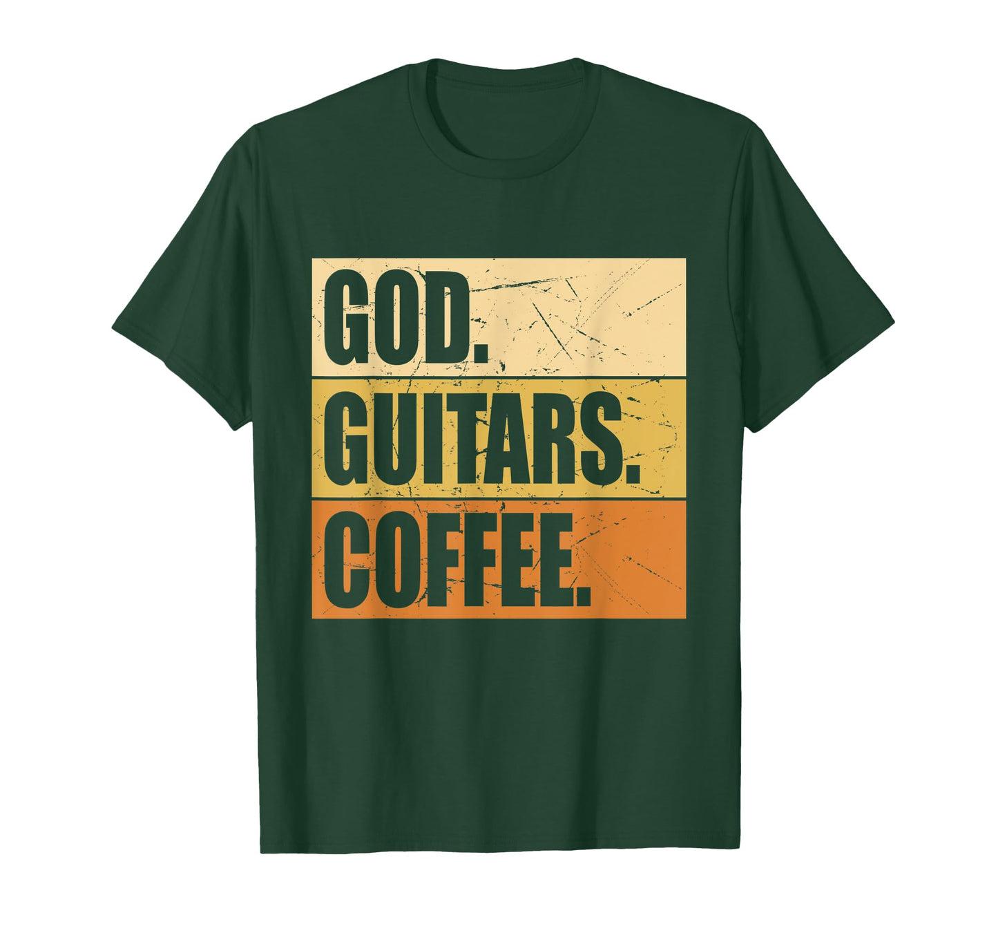 Christian Guitar Player Guitarist I God Guitars Coffee T-Shirt