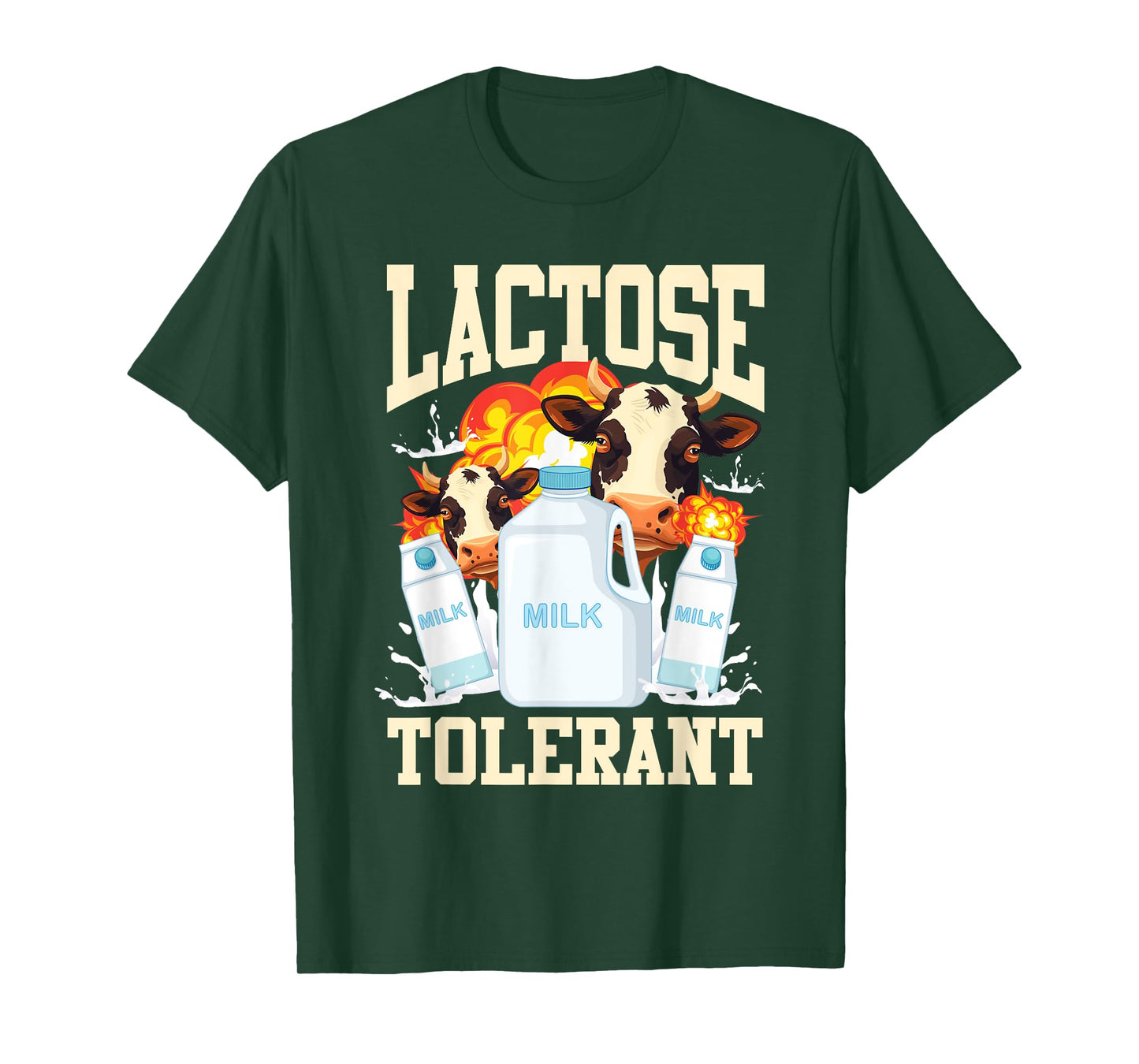 Lactose Tolerant Milk Dairy Food Intolerance T-Shirt