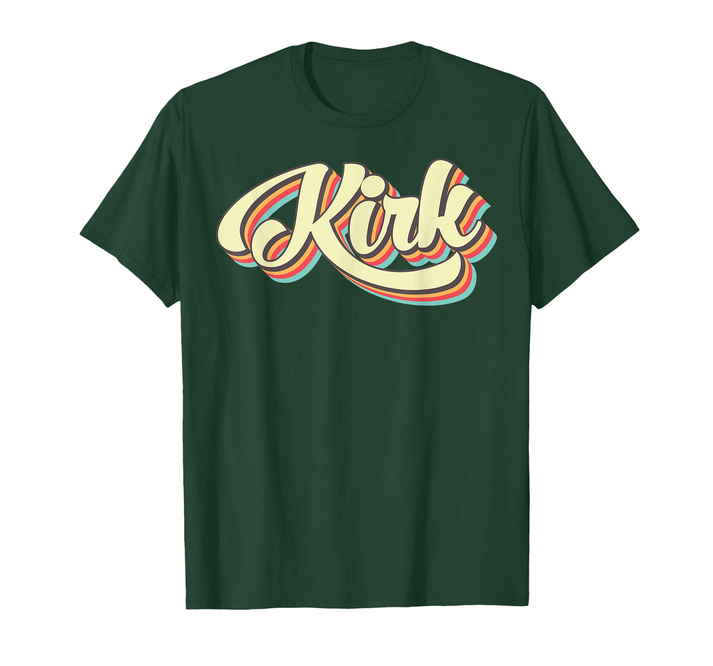 Kirk TShirt Retro Art Baseball Font Vintage T-Shirt