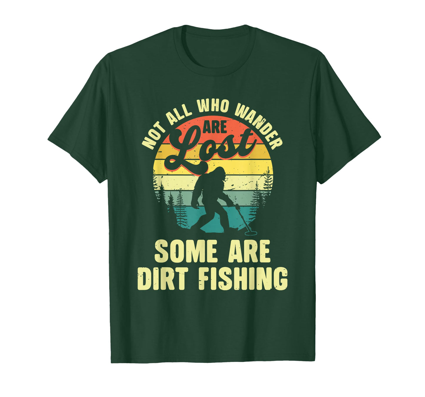 Funny Metal Detector Art for Men Women Adult Metal Detecting T-Shirt