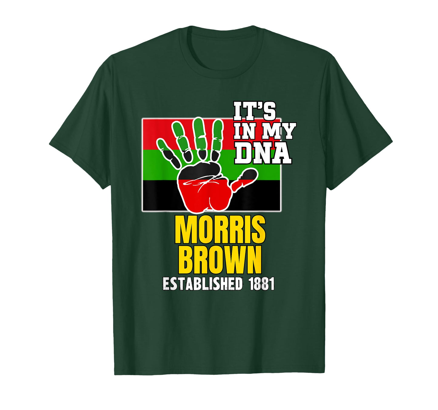 Morris Brown, MBC, Red, Black and Green HBCU T-Shirt