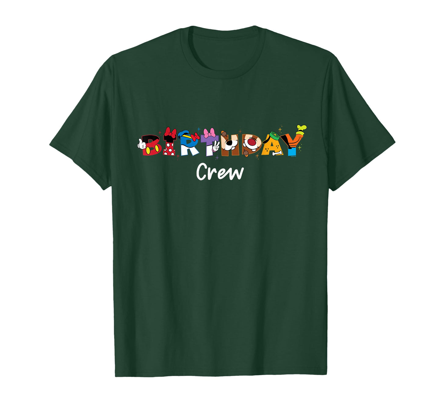 Disney Mickey Mouse and Friends "Birthday Crew" Party Squad T-Shirt