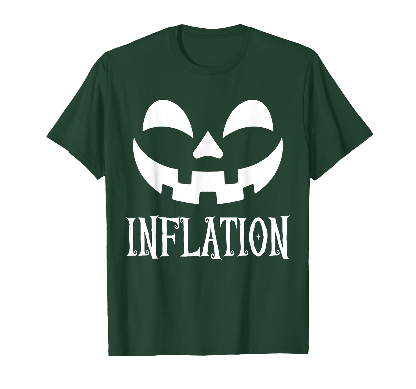Due to Inflation This is My Halloween Costume Pumpkin Face T-Shirt