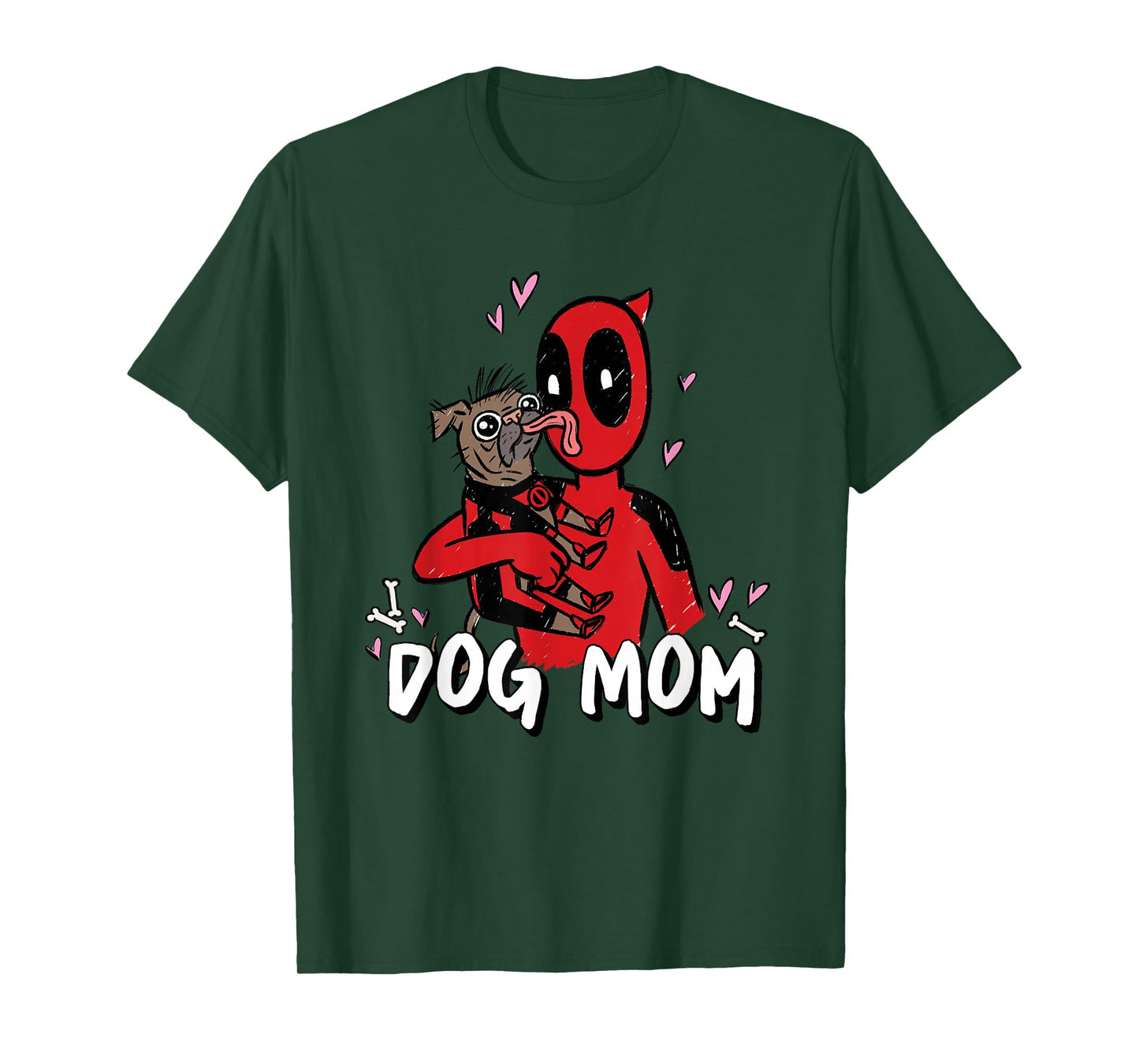 Marvel Super Heroes Pets Deadpool Loves Dogpool Dog Mom T-Shirt