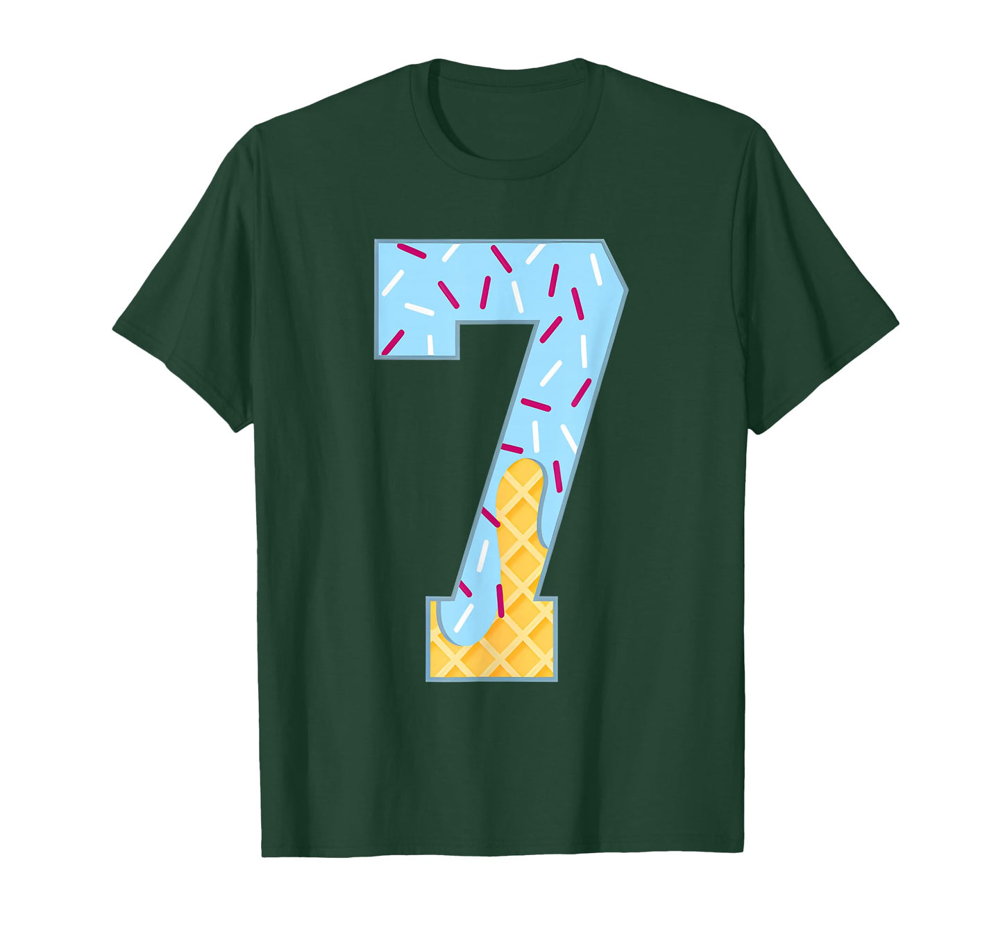 Number 7 Ice Cream Drip 67 Meme Couple Halloween Costume T-Shirt