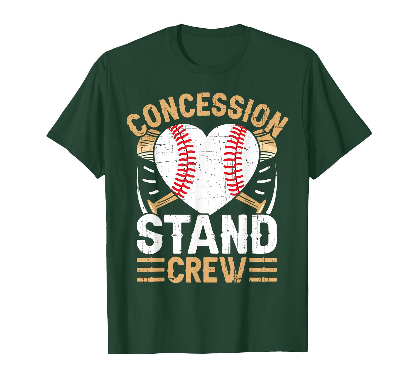 Concession Stand Crew Baseball Game Snack Food Fan Coach T-Shirt