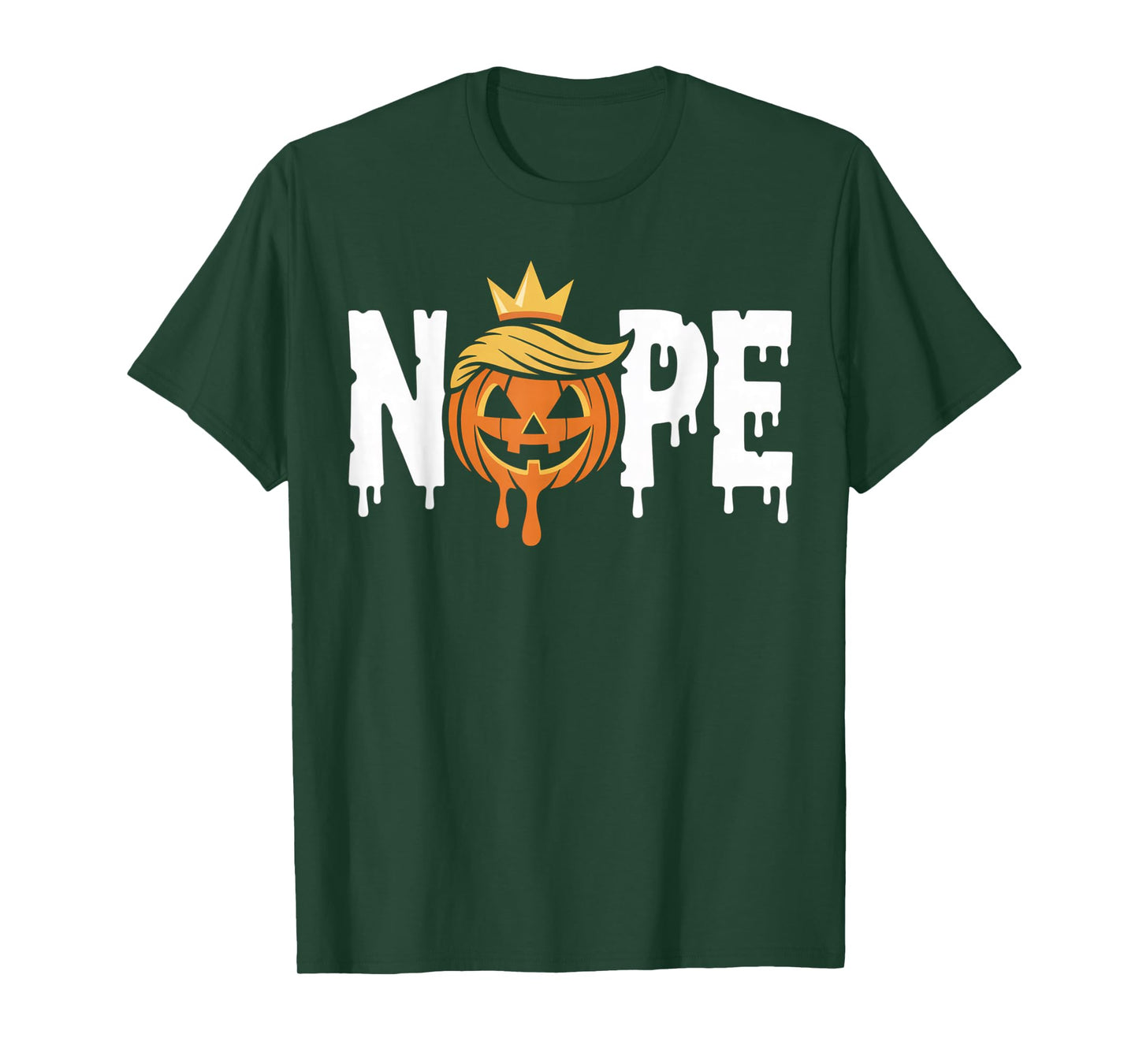 Funny No Kings Halloween 2025 Distressed USA Flag T-Shirt