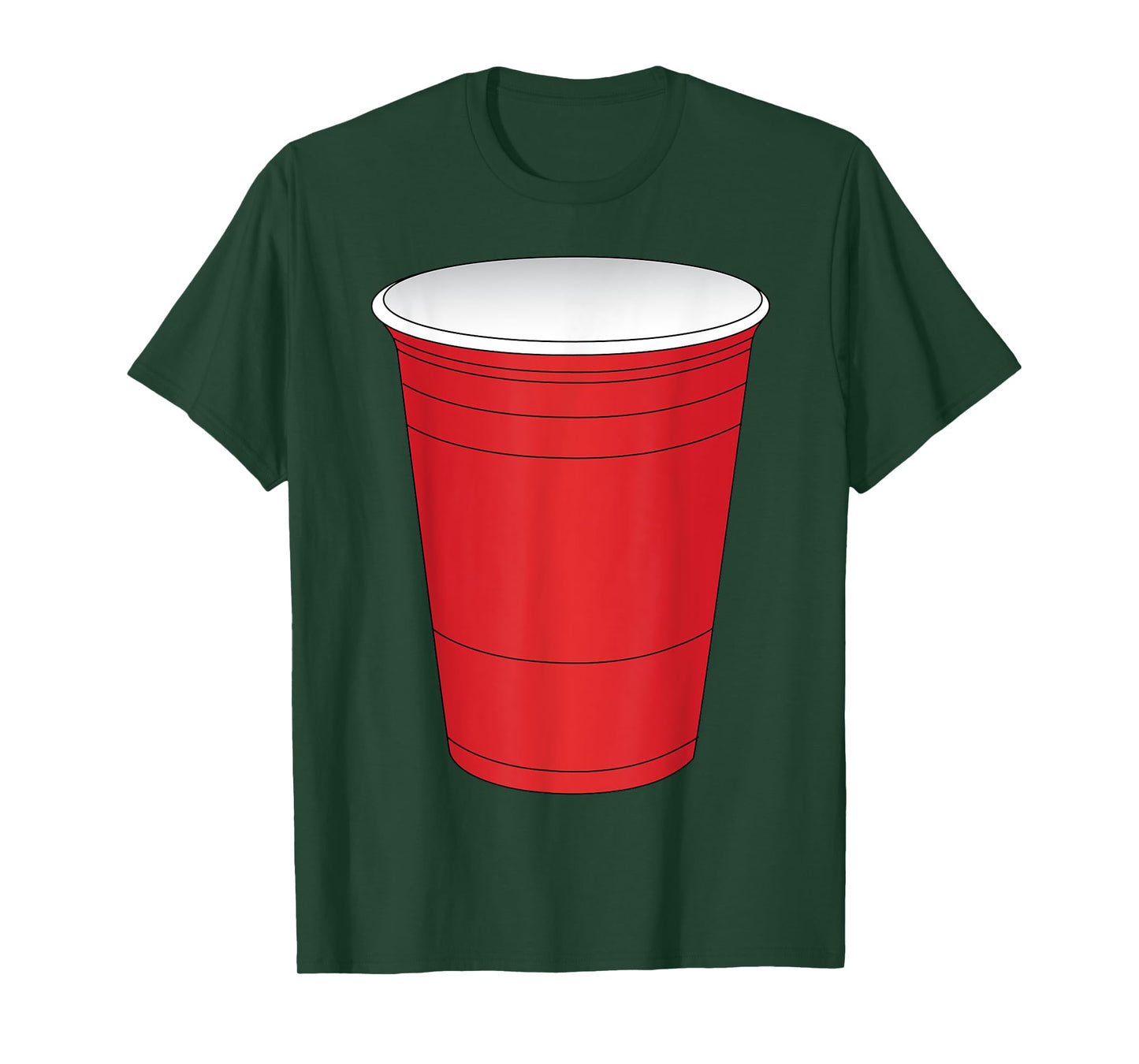 Red Beer Pong Cup Costume T-Shirt Fun Party Game T-Shirt