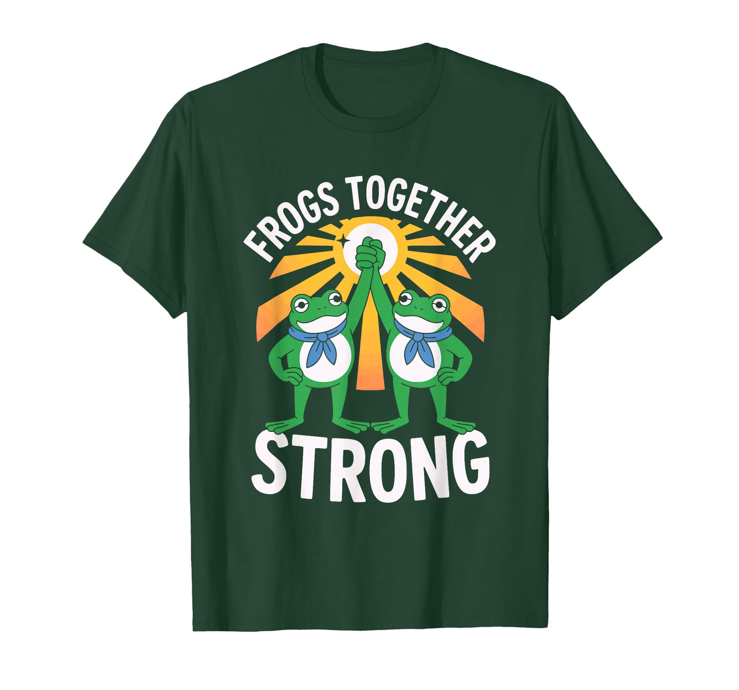 Vintage Frogs Strong Resist Portland Frog Protest Men Women T-Shirt